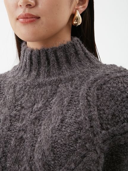 Mila Owen｜【セットアイテム】ケーブルベストシャツレイヤードSET