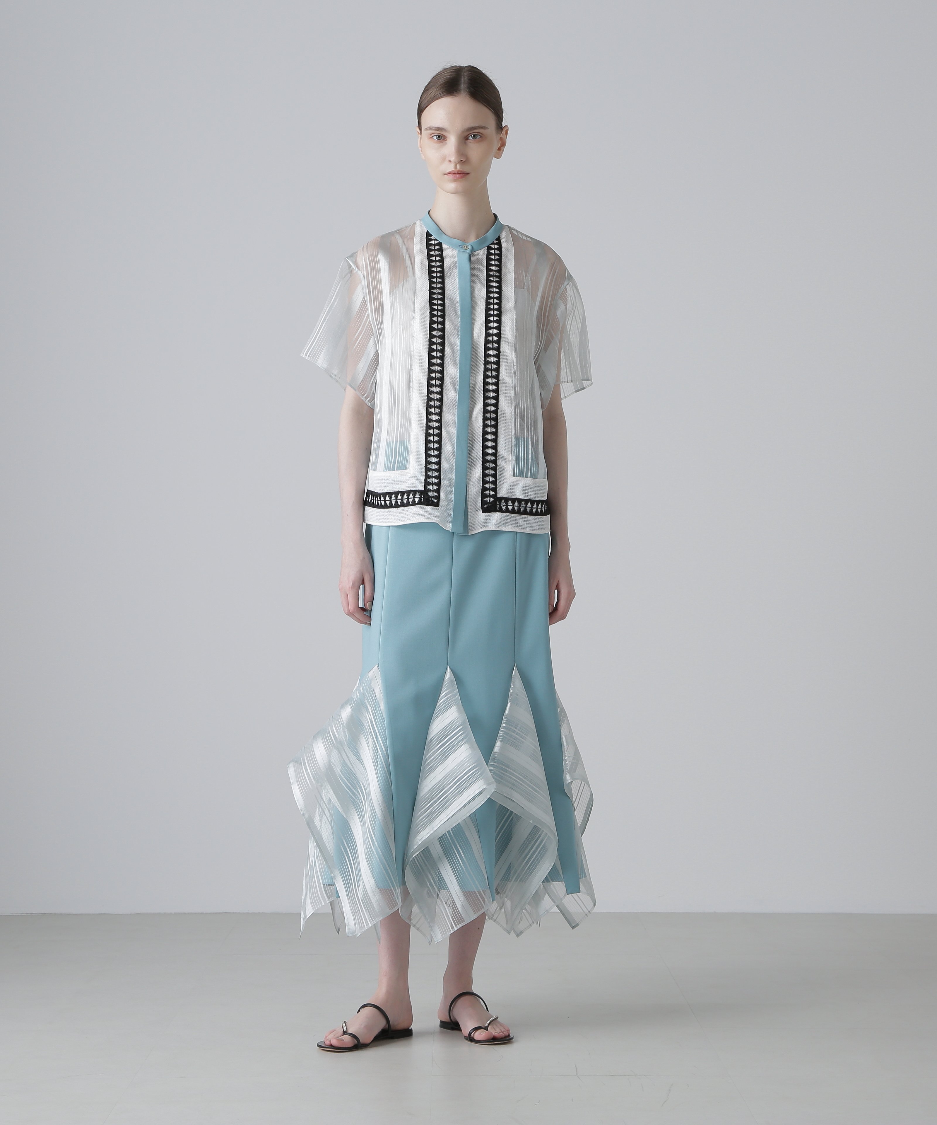 ADORE｜◇シアーストライプブラウス | Rakuten Fashion(楽天