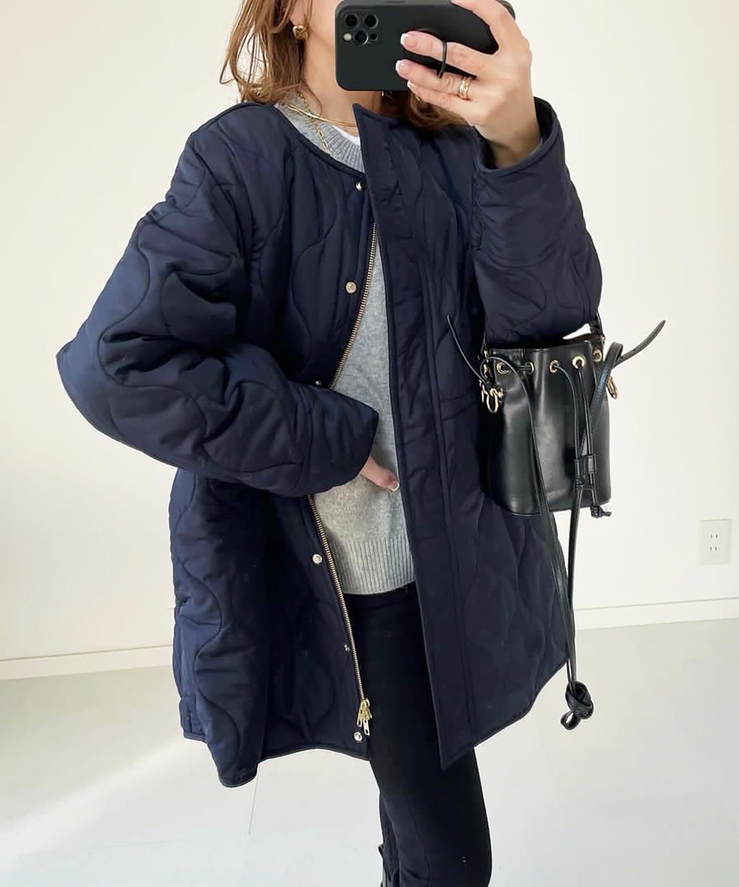 STYLEDOOR｜ミリタリーキルティングドロストハーフコート | Rakuten