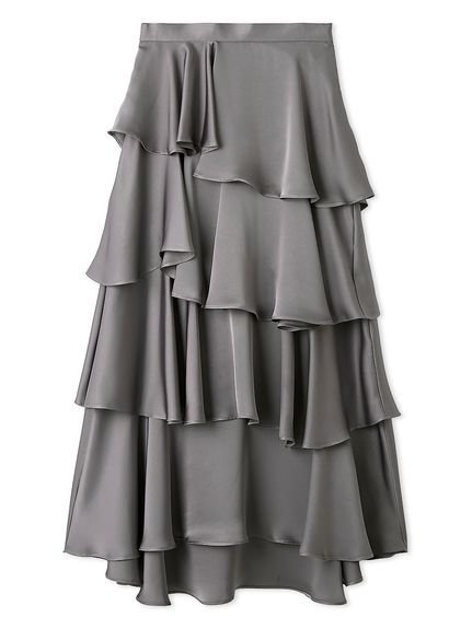 FRAY I.D｜サテンランダムティアードスカート | Rakuten Fashion(楽天
