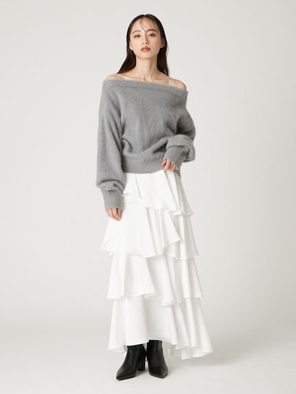 FRAY I.D｜サテンランダムティアードスカート | Rakuten Fashion(楽天