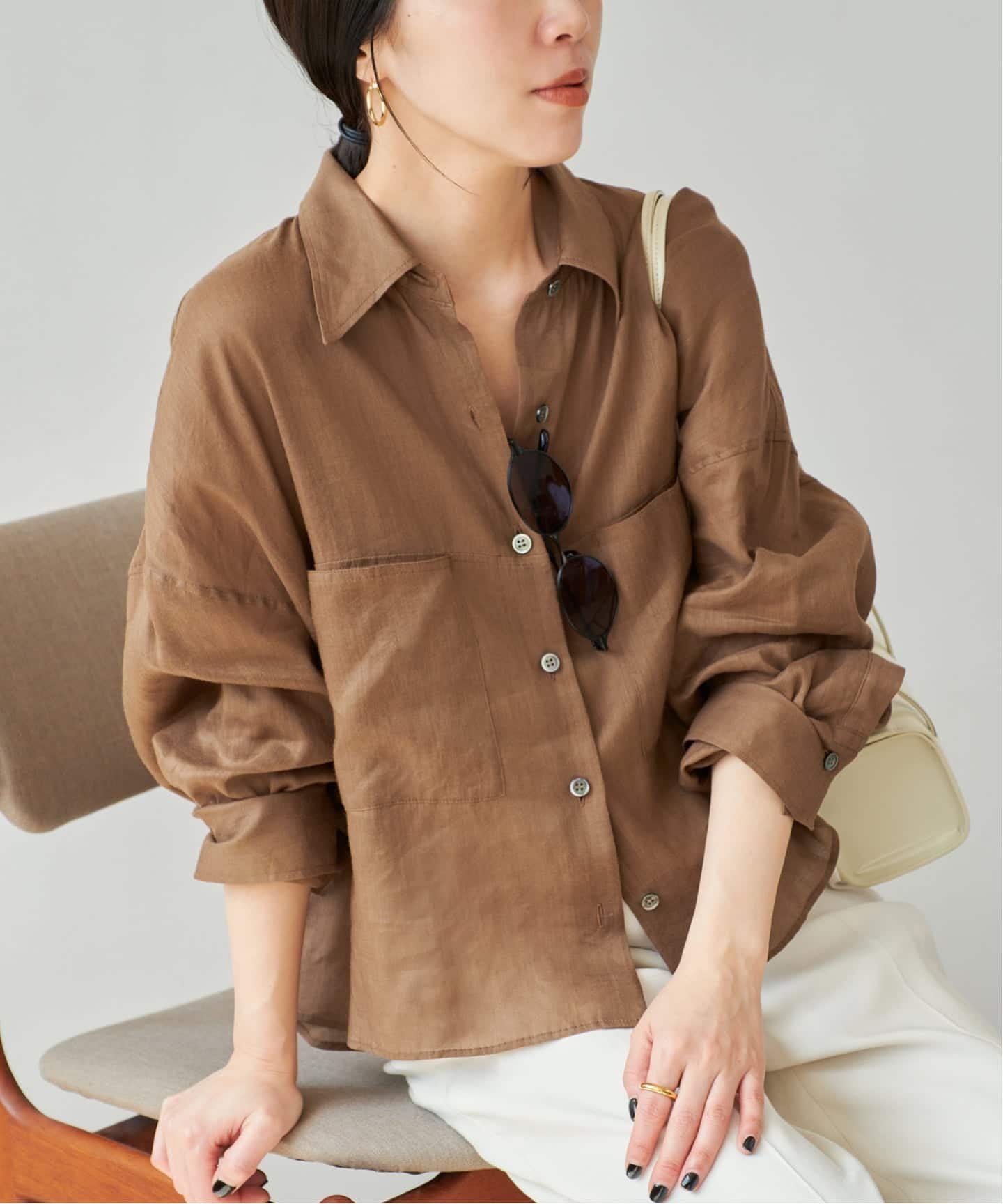 plage｜《追加予約》RAMIE LYOCELL CROPPED シャツ 2 | Rakuten