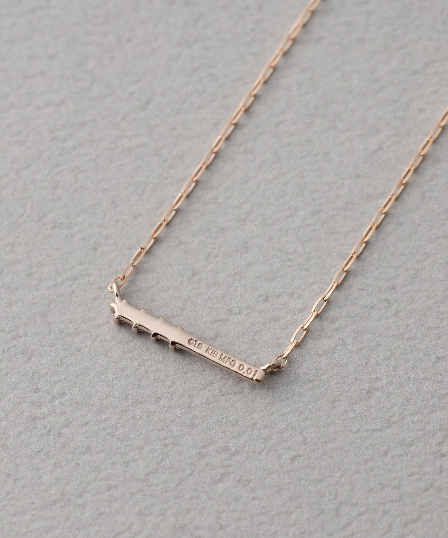 ete｜[レイヤード] K18MPG ダイヤモンド ネックレス | Rakuten Fashion