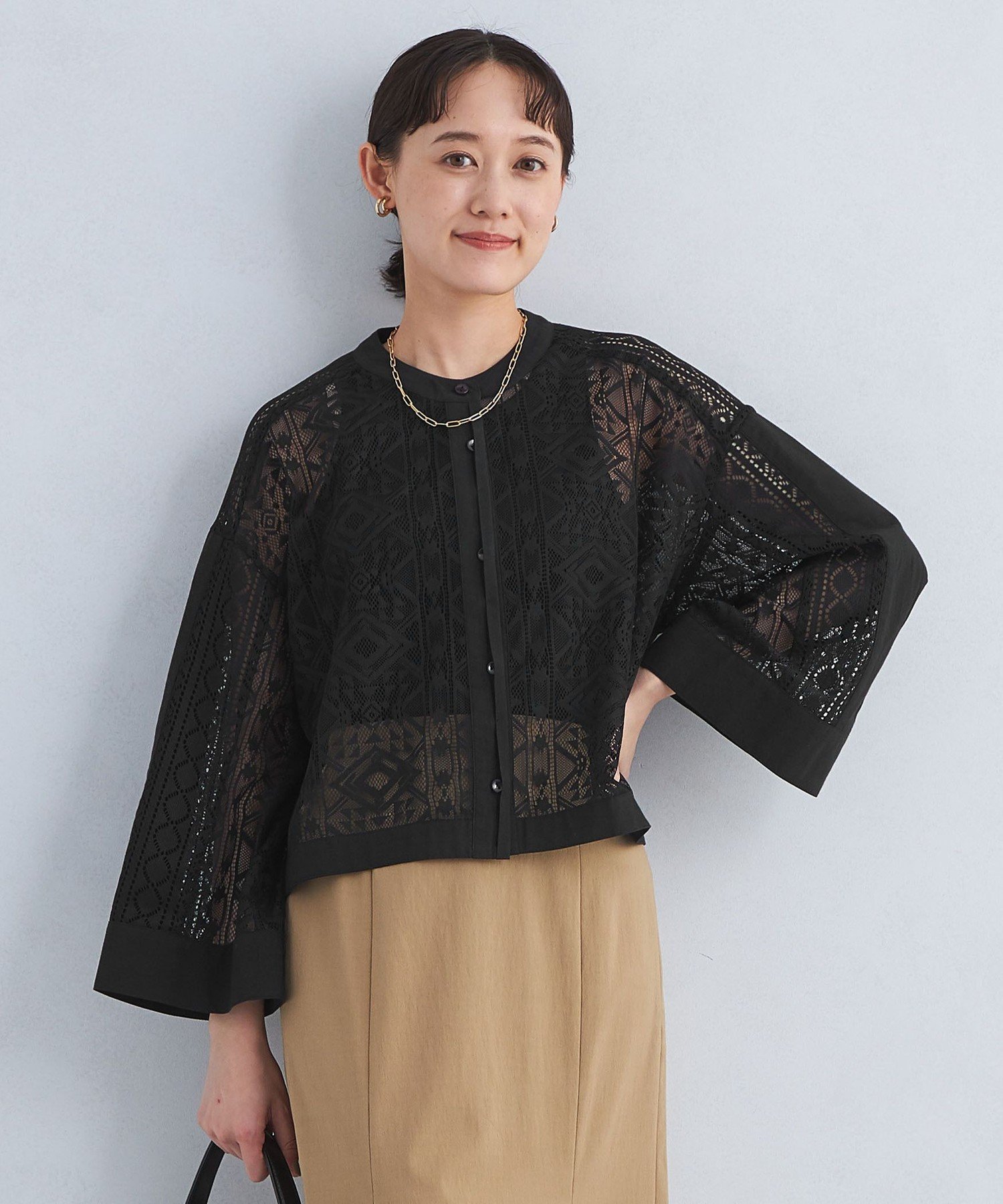 UNITED ARROWS LTD. OUTLET｜ジオメトリック レース ブラウス