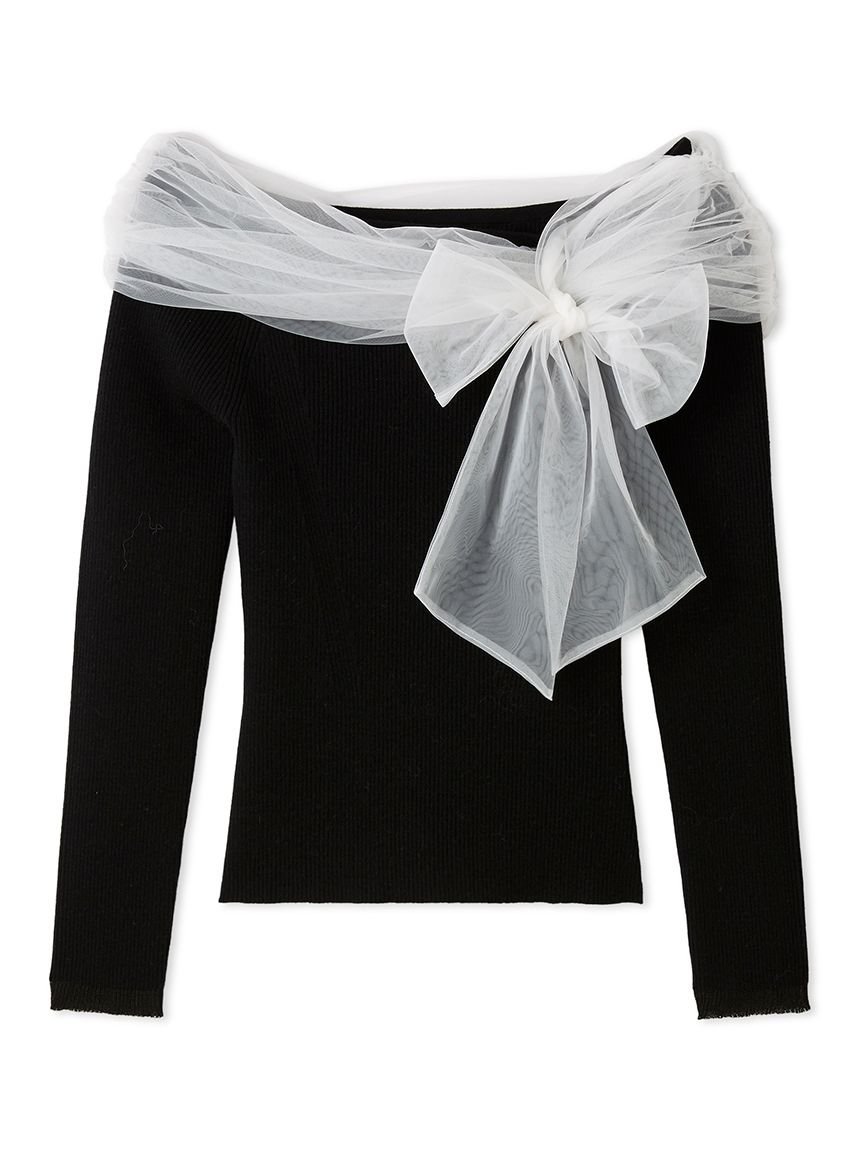 FRAY I.D｜3wayリボンオフショルニットプルオーバー | Rakuten Fashion