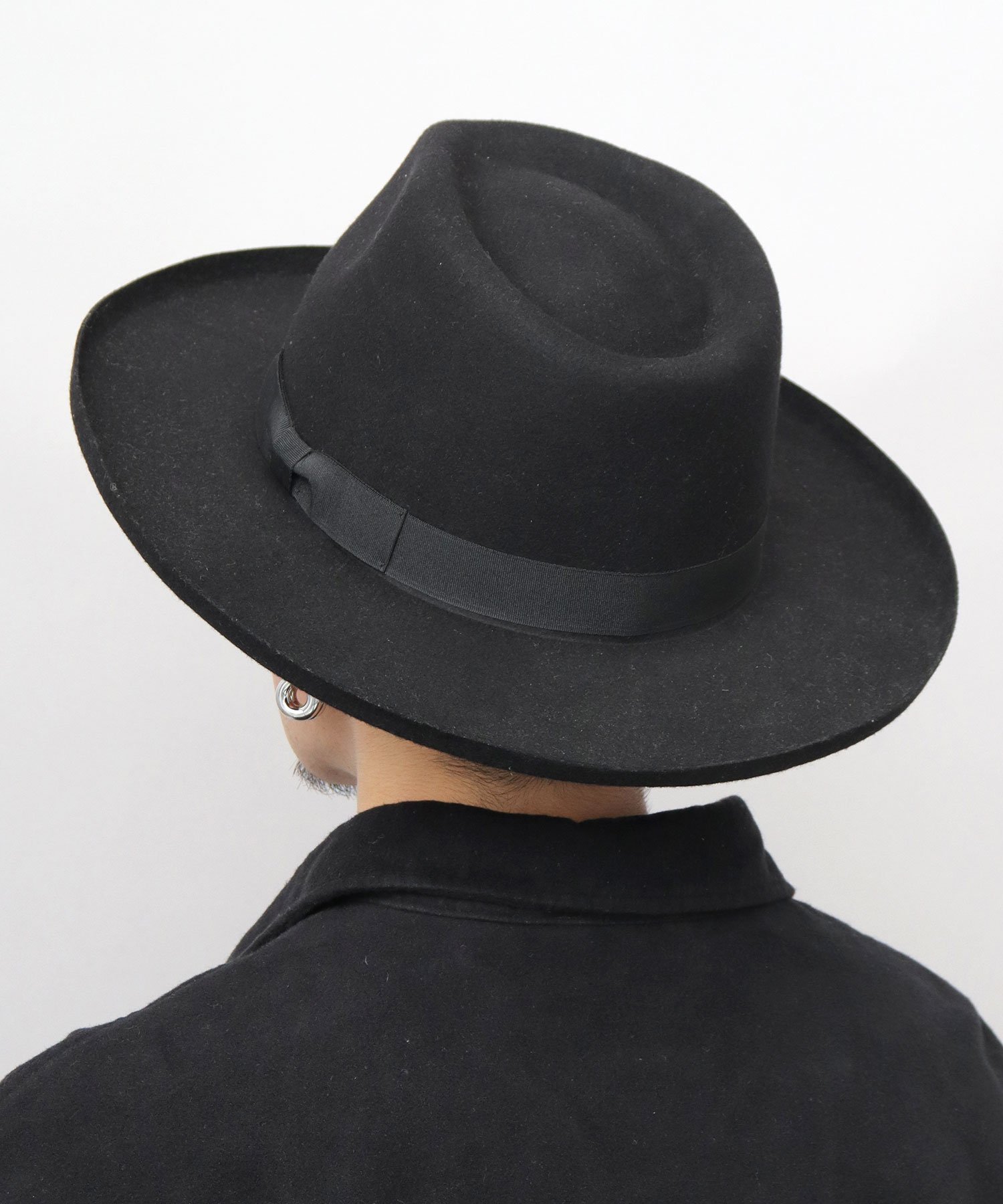 A.M.S.｜フラット ブリムアップ ロング 中折れハット / ウール