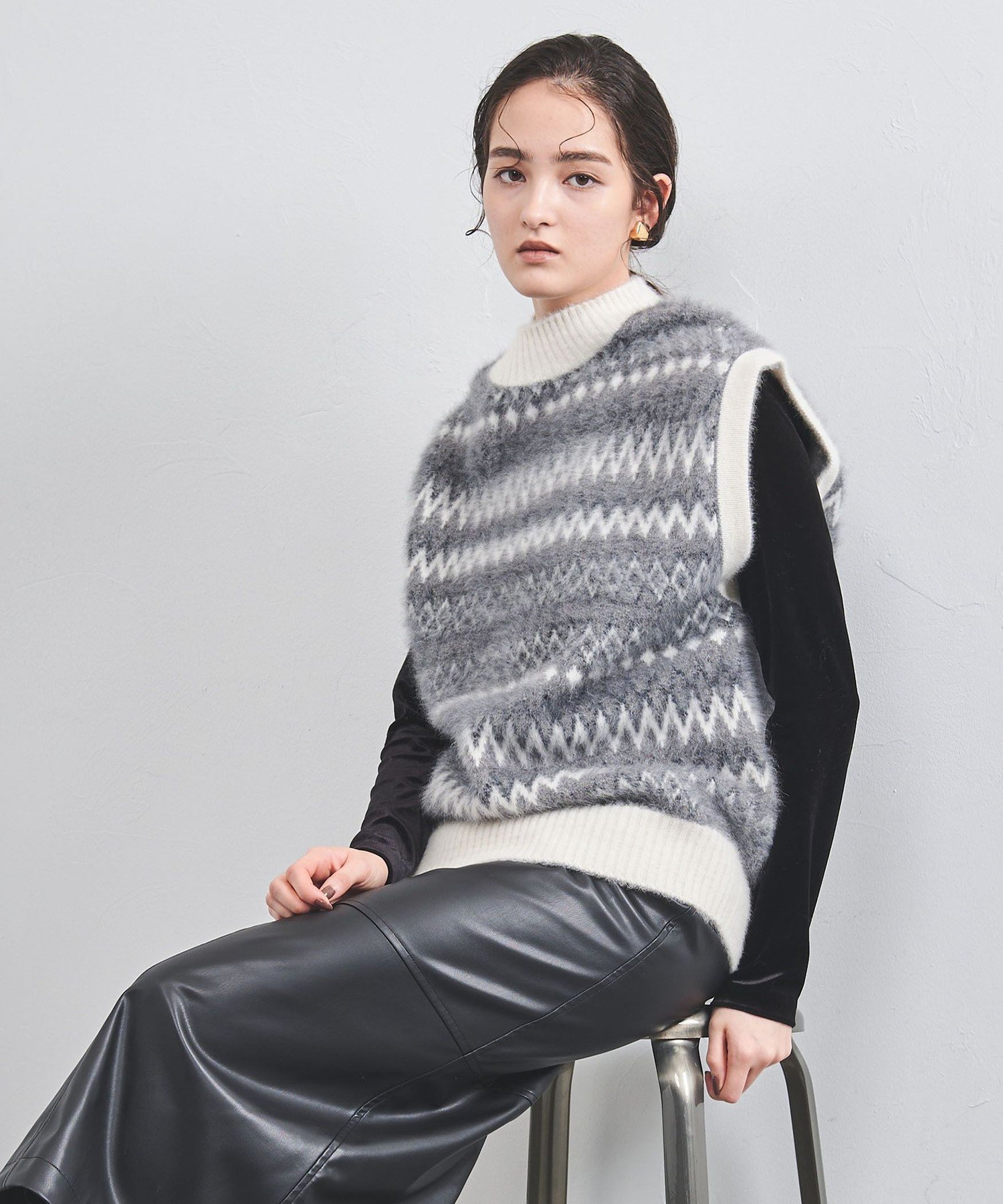 UNITED ARROWS LTD. OUTLET｜フォックスカシミヤ ジャカード ニット