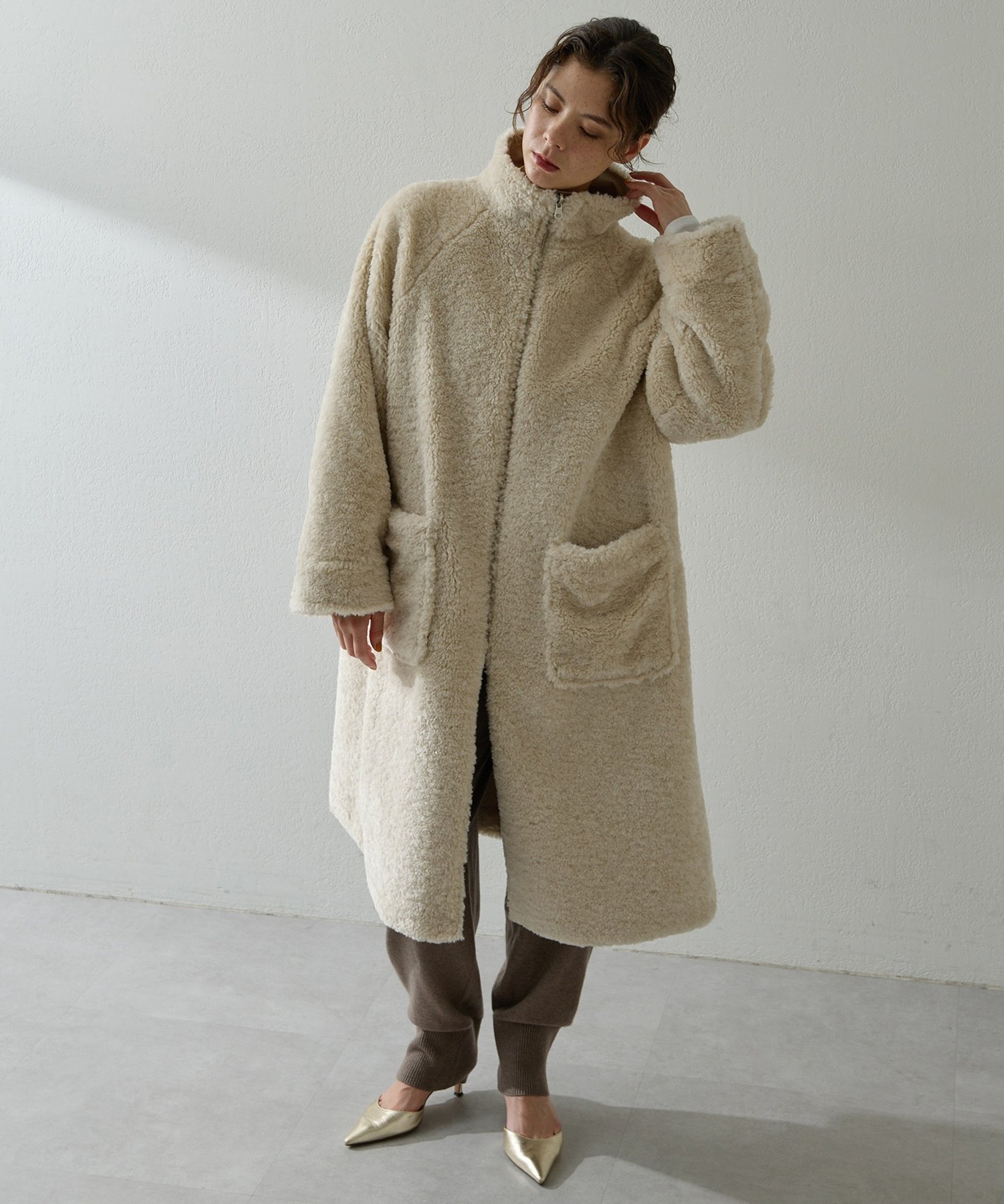 Whim Gazette｜リバーシブルボアコート | Rakuten Fashion(楽天