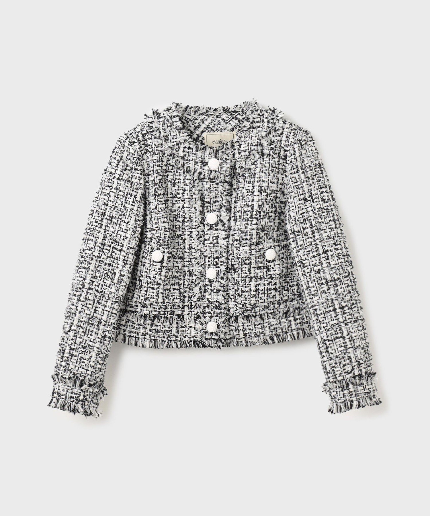 GRACE CONTINENTAL｜フリンジツイードジャケット | Rakuten Fashion