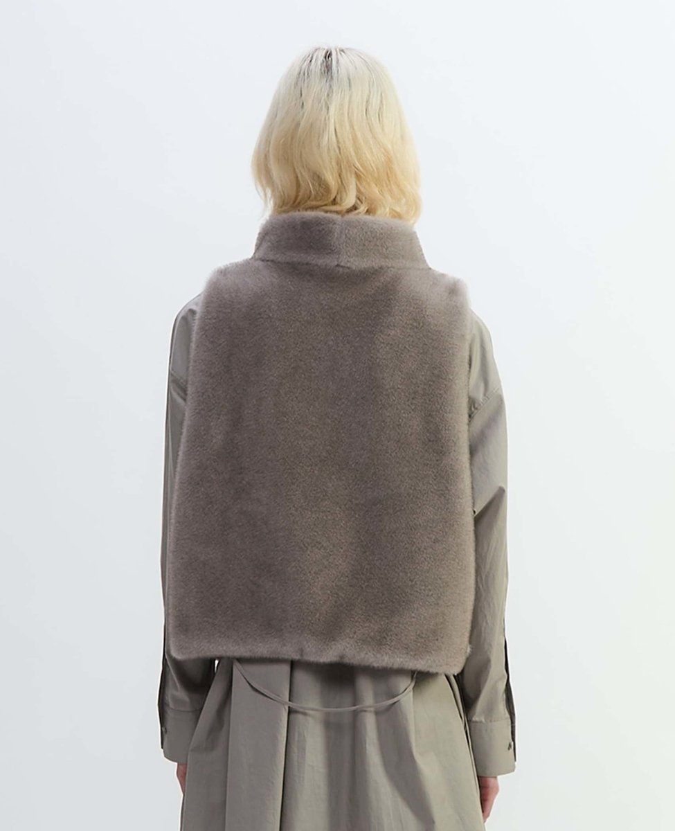 PLAIN PEOPLE｜エコファーオフタートルベスト | Rakuten Fashion(楽天