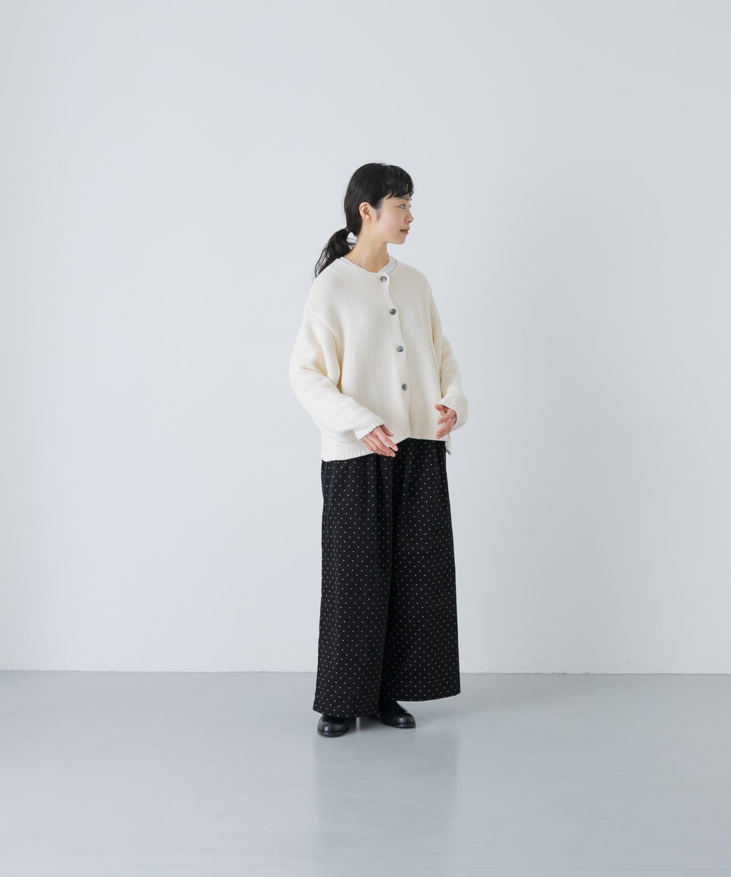 かぐれ｜ドットコーデュロイワイドパンツ | Rakuten Fashion(楽天