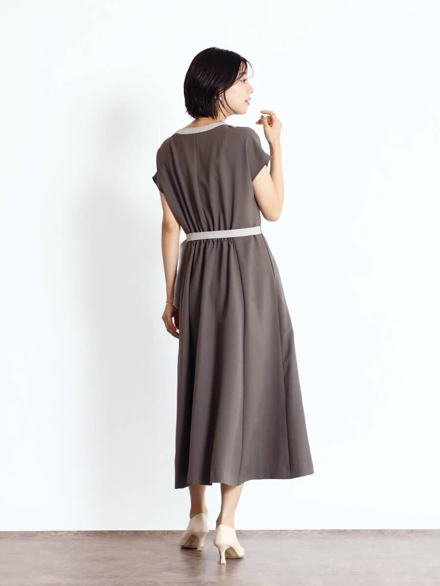 Vin｜配色Aラインワンピース | Rakuten Fashion(楽天ファッション／旧