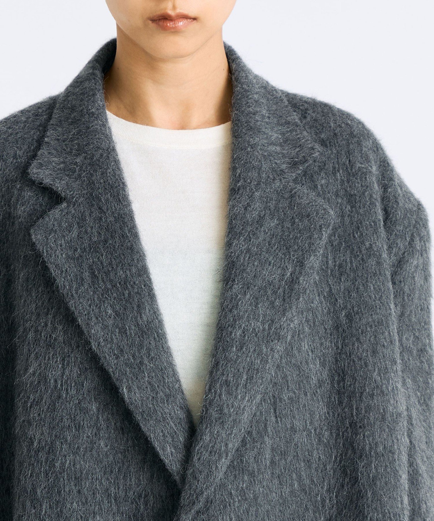 TOMORROWLAND｜アルパカシャギー チェスターコート | Rakuten Fashion