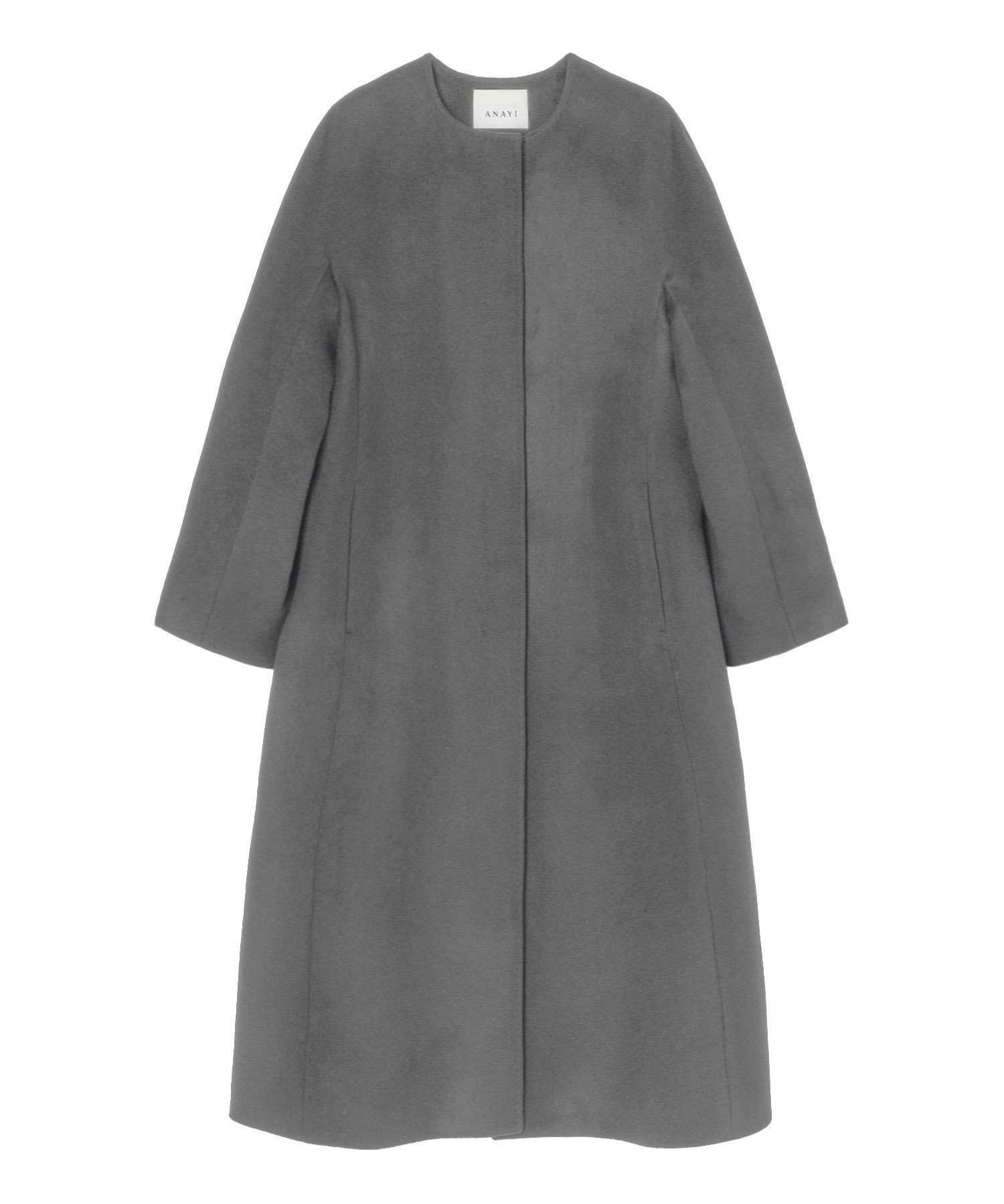 ANAYI｜カシミヤノーカラーベルトコート | Rakuten Fashion(楽天