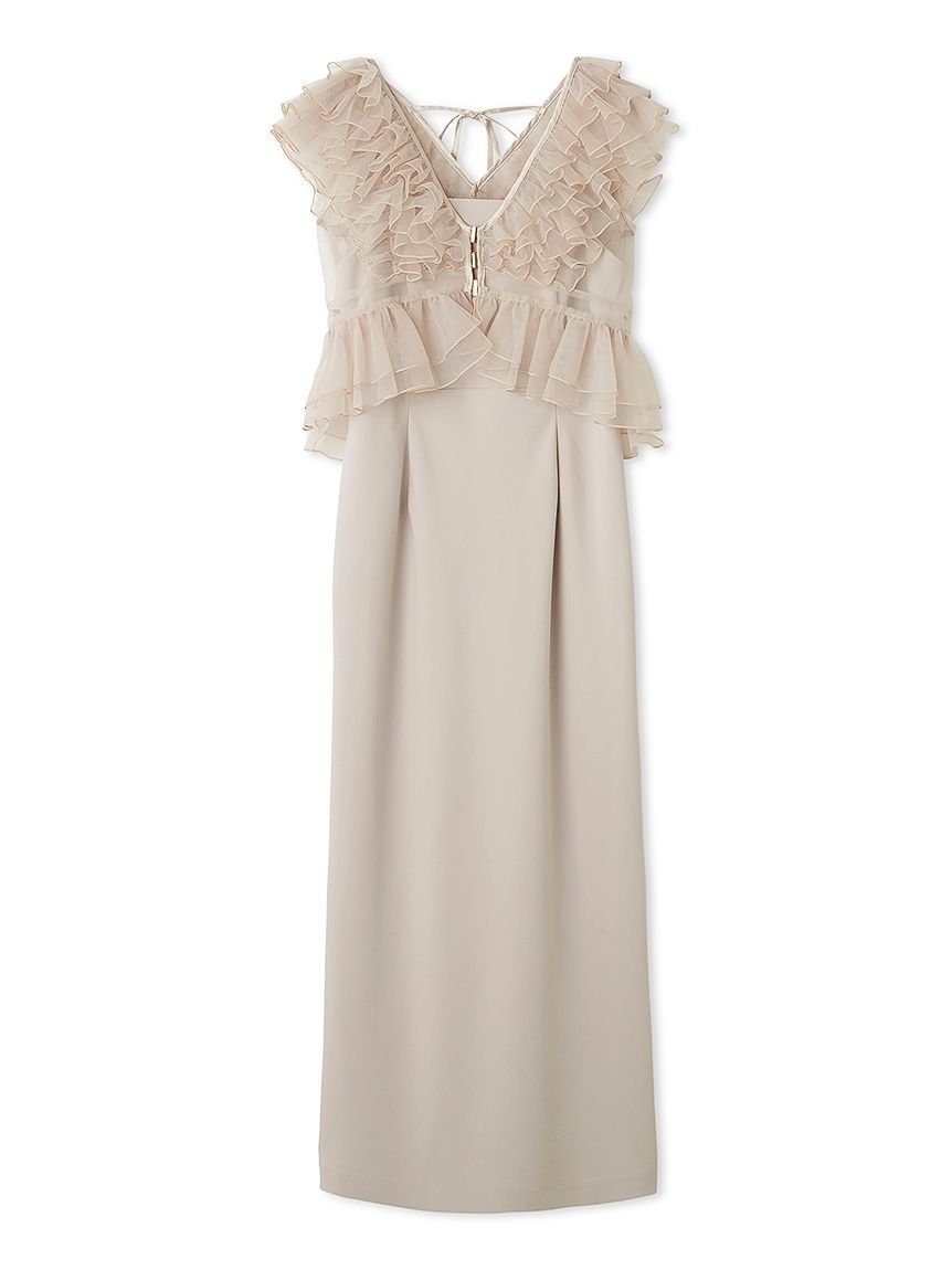 SNIDEL｜Sustainableペプラムチュールドレス | Rakuten Fashion(楽天