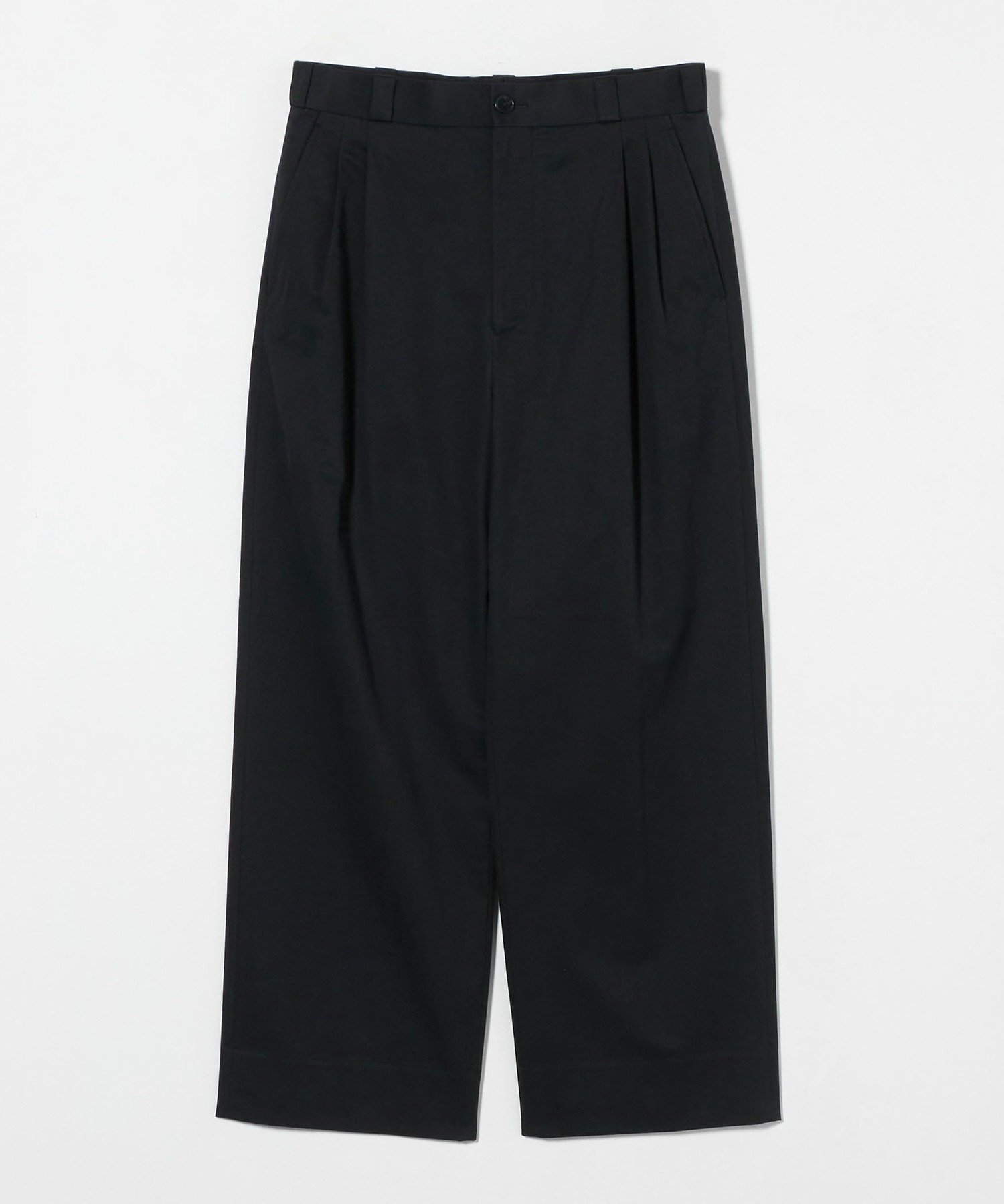 H beauty&youth ＜H＞ピーチスキン チノ 2プリーツパンツ H＞ピーチスキン チノ 2プリーツパンツ