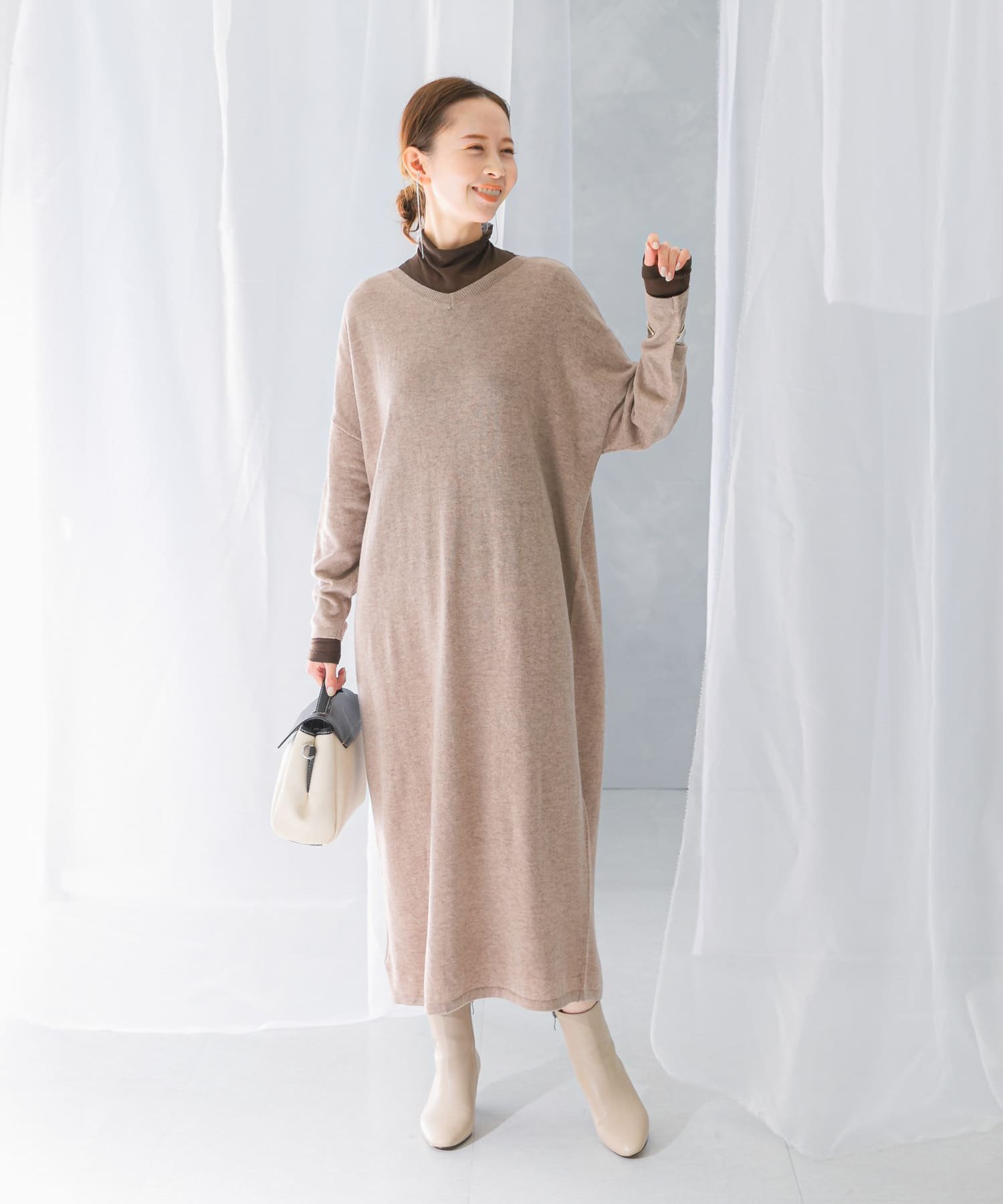 URBAN RESEARCH ROSSO｜カシミヤ混2WAYニットワンピース | Rakuten