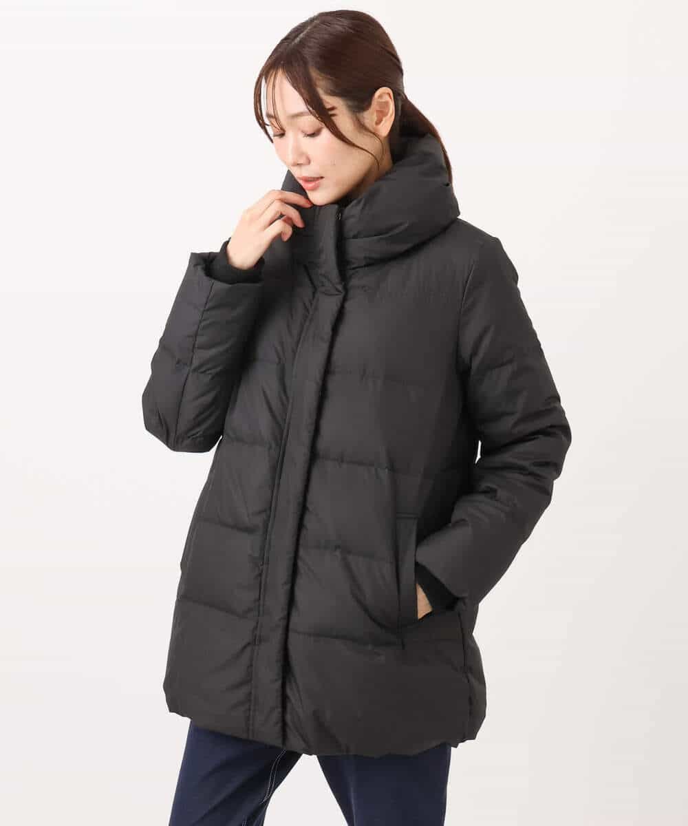 MK MICHEL KLEIN｜ベーシックタフタ ミドルダウンコート/撥水加工