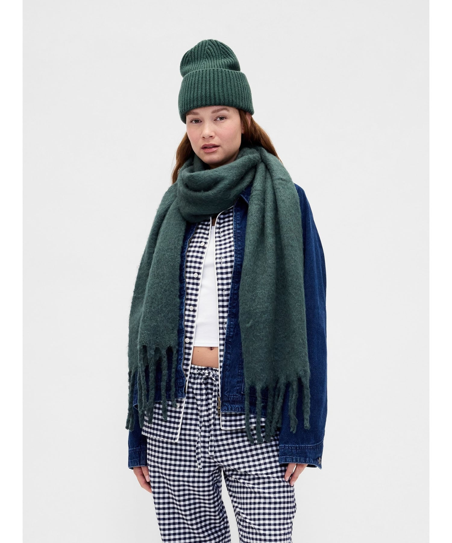 GAP｜(W)ブラッシュド フリンジ マフラー | Rakuten Fashion(楽天