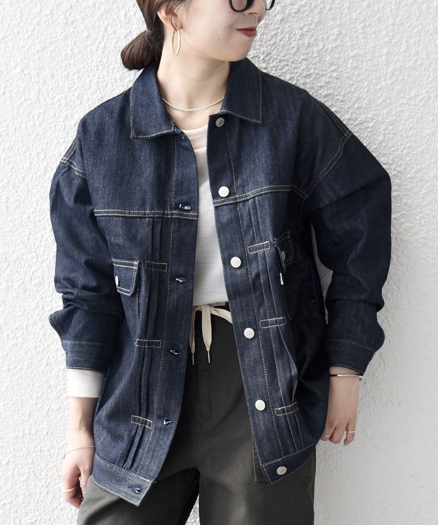 ◼シップスエニィ　デニムジャケット［SHIPS any DENIM］ セール】SHIPS any:〈洗濯機可能〉デニム ジャケット［SHIPS any DENIM