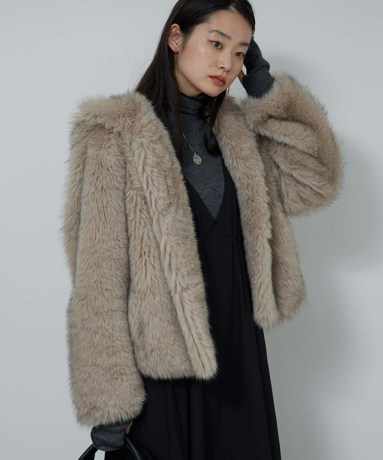 GALLARDAGALANTE｜エコファーフーディーブルゾン | Rakuten Fashion