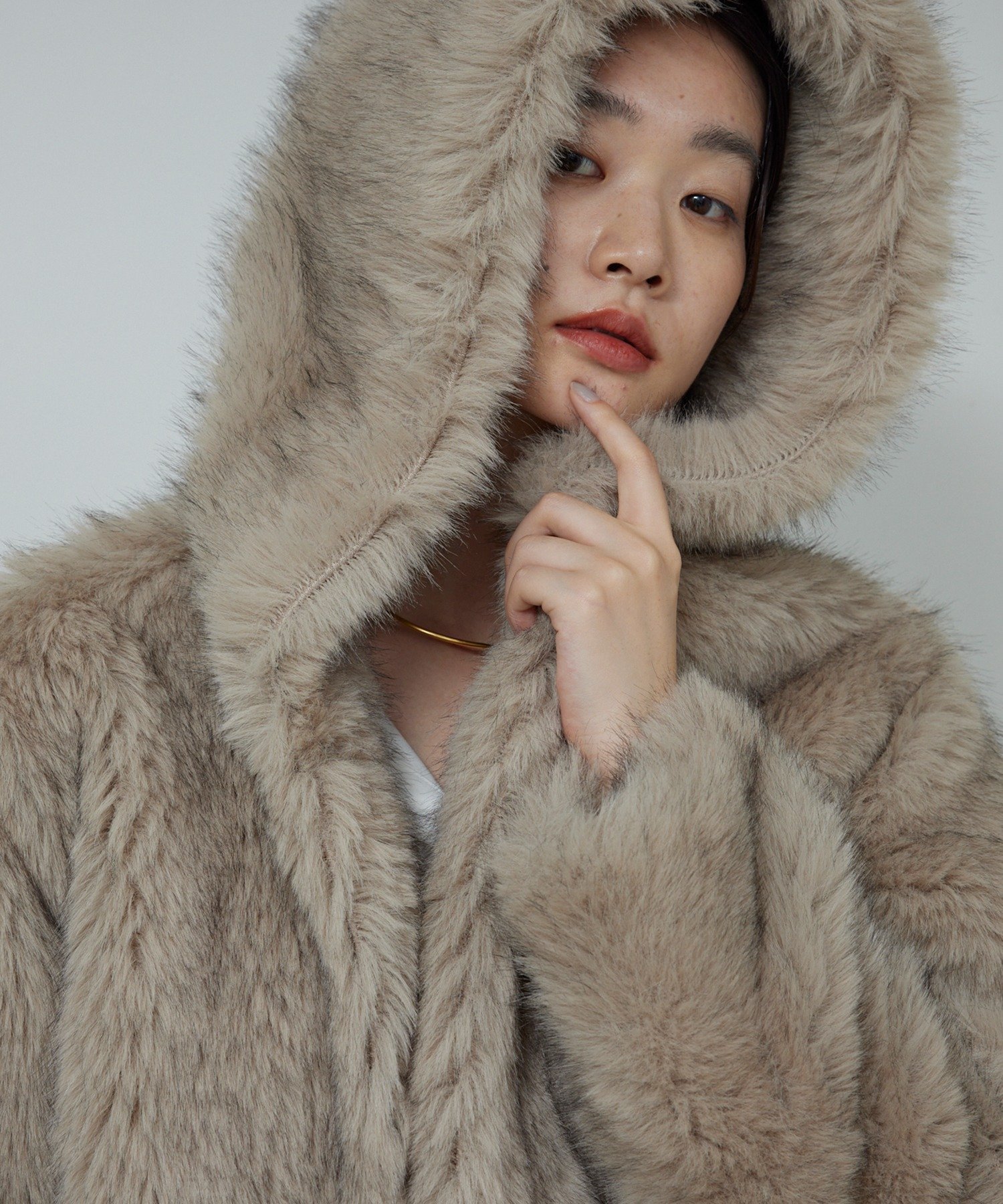 GALLARDAGALANTE｜エコファーフーディーブルゾン | Rakuten Fashion