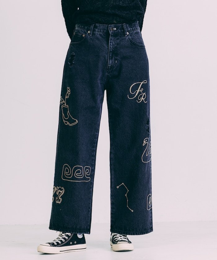 FREAK'S STORE｜チェーンステッチ ワイドデニム 25AW | Rakuten