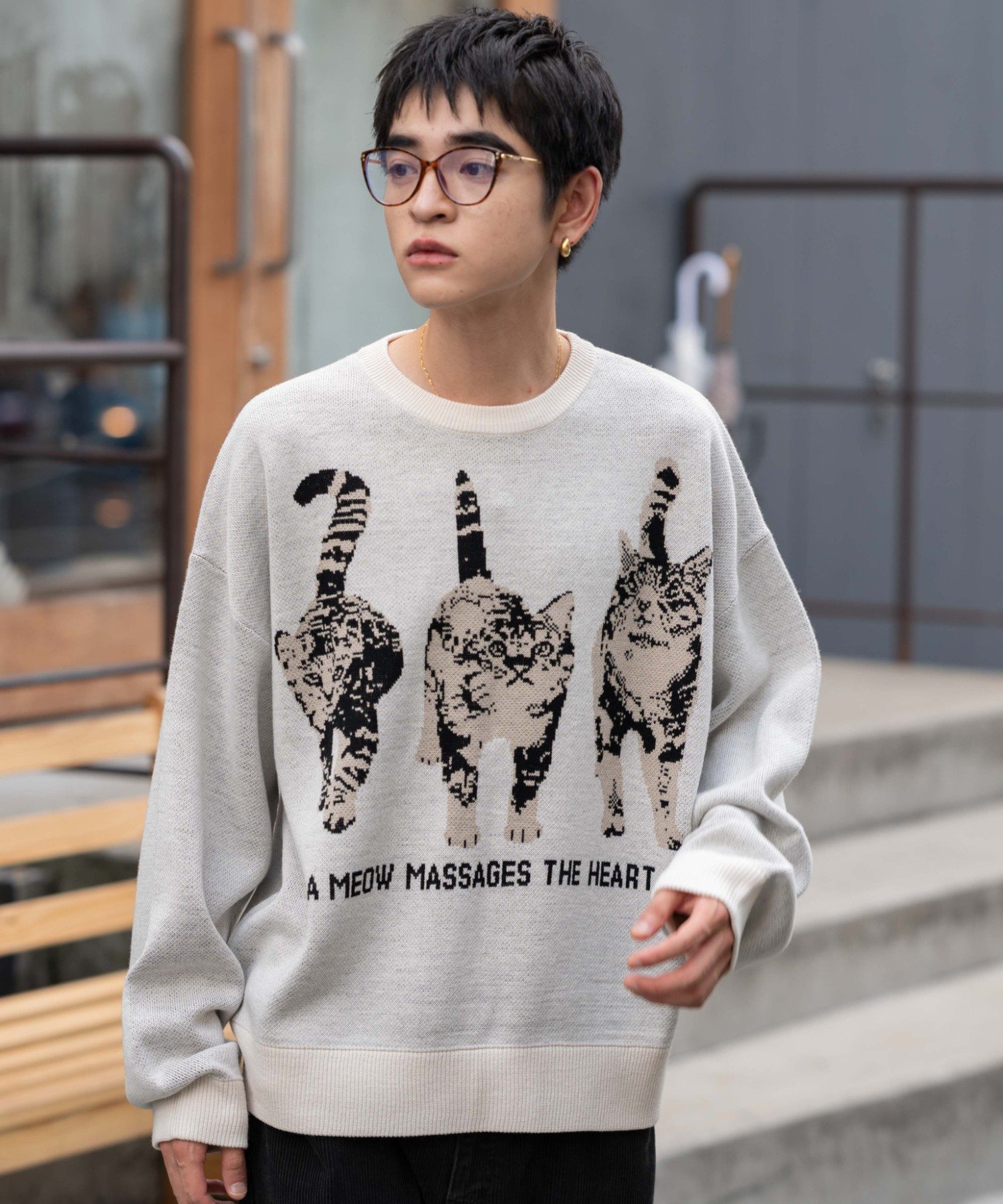 WEGO｜アニマルジャガードニットプルオーバー | Rakuten Fashion(楽天