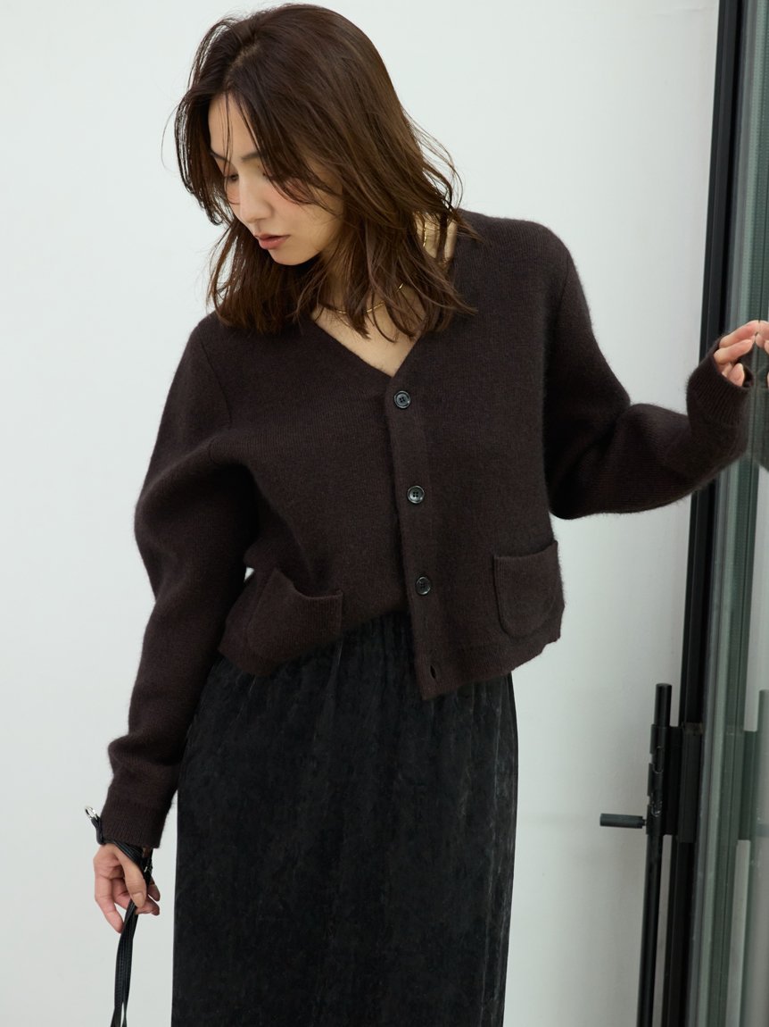 MIESROHE｜ウォッシャブルコンパクトシャギーVカーデ | Rakuten