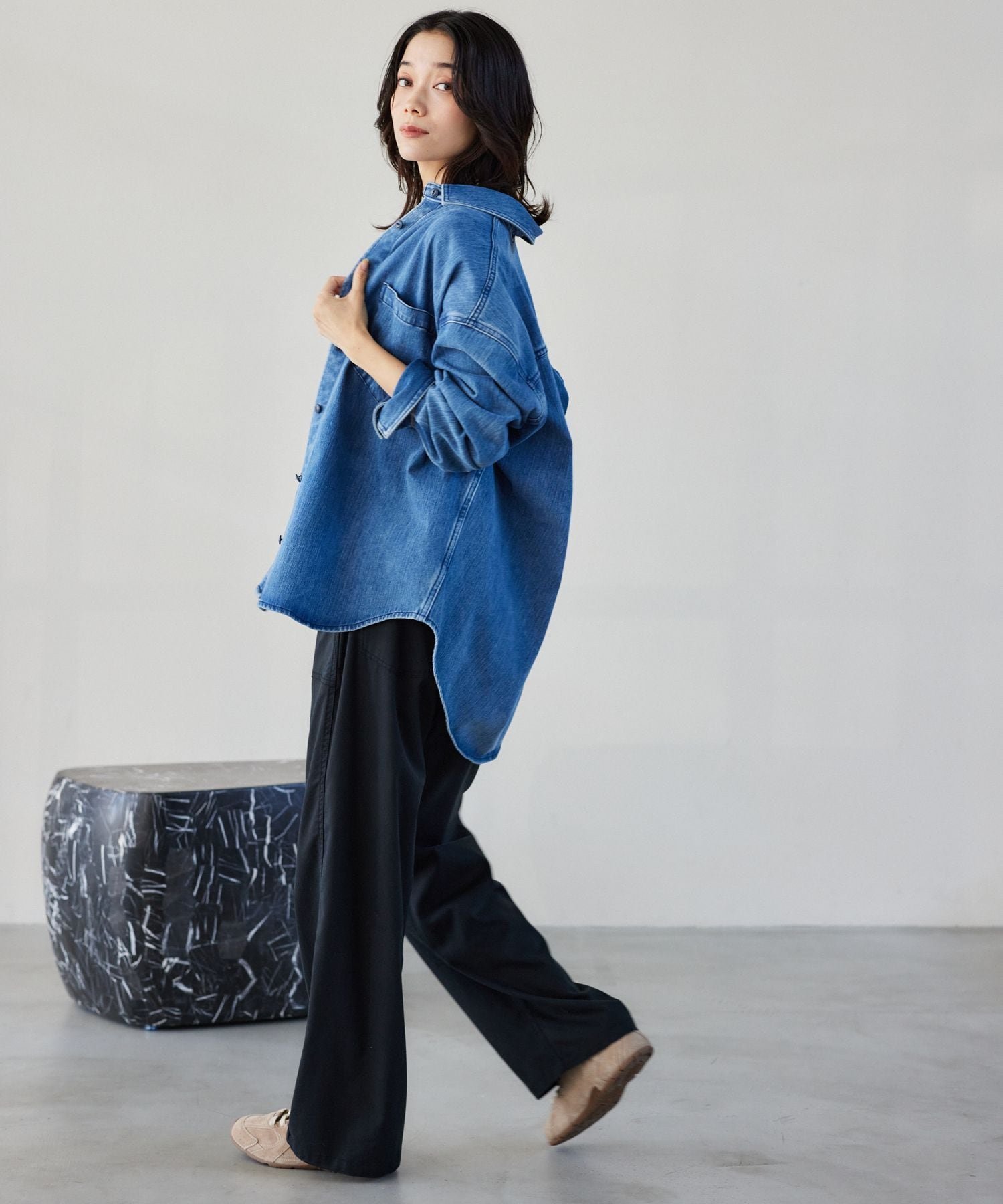 BARNYARDSTORM｜カットデニムシャツジャケット | Rakuten Fashion(楽天