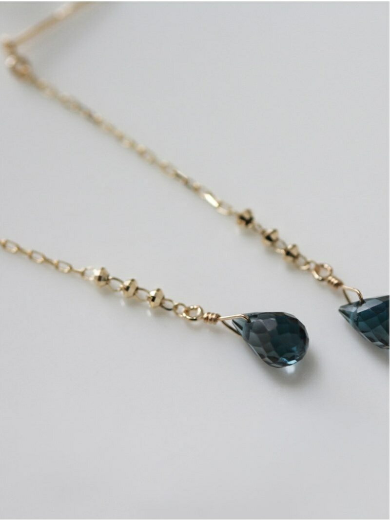 cui-cui｜ロンドンブルートパーズ ピアス | K10YG | Rakuten Fashion