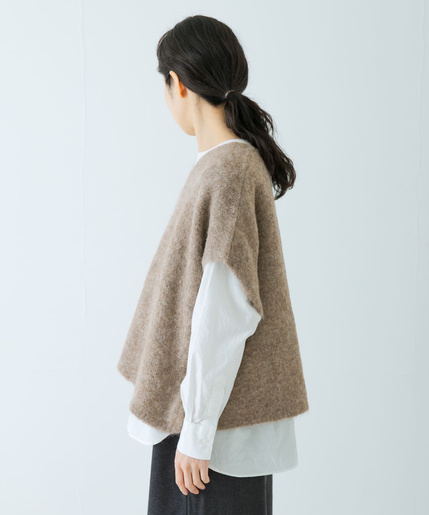 かぐれ｜アルパカワイドニットベスト | Rakuten Fashion(楽天