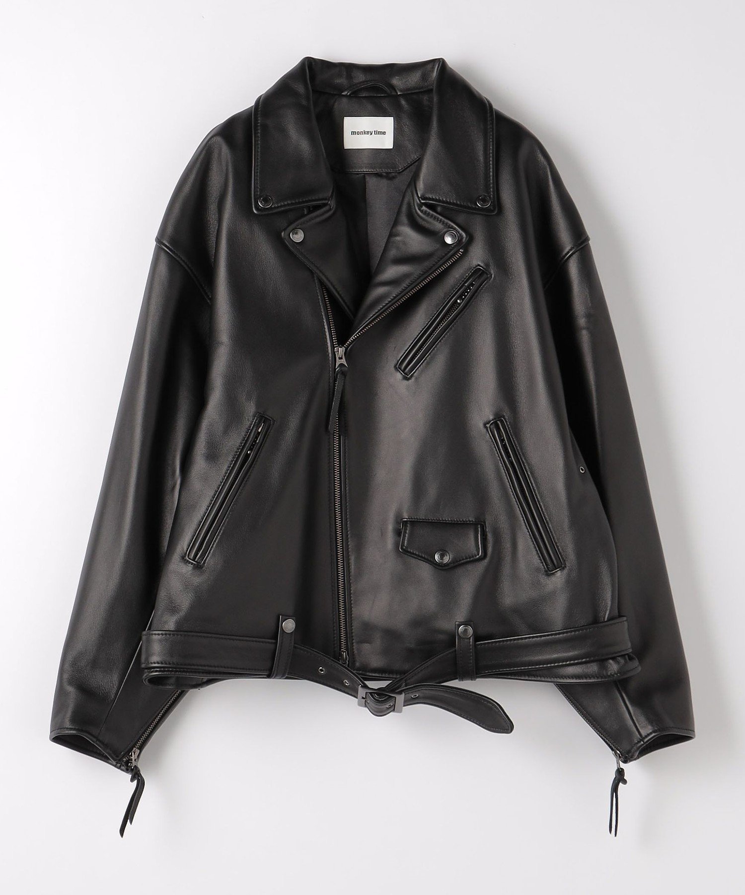 BEAUTY&YOUTH UNITED ARROWS レザーシングルライダースM BEAUTY＆YOUTH UNITED ARROWS 革ジャン ライダース シープレザー