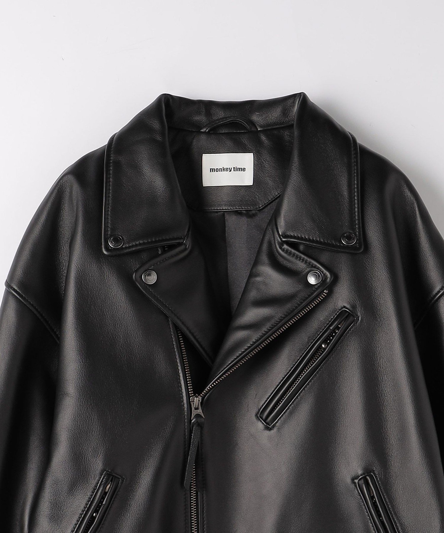 ✨美品✨Beauty&Youth レザージャケット XLサイズ ダブルジップ WEB限定 WARDROBE SMART】 シープ ダブル ライダースジャケット