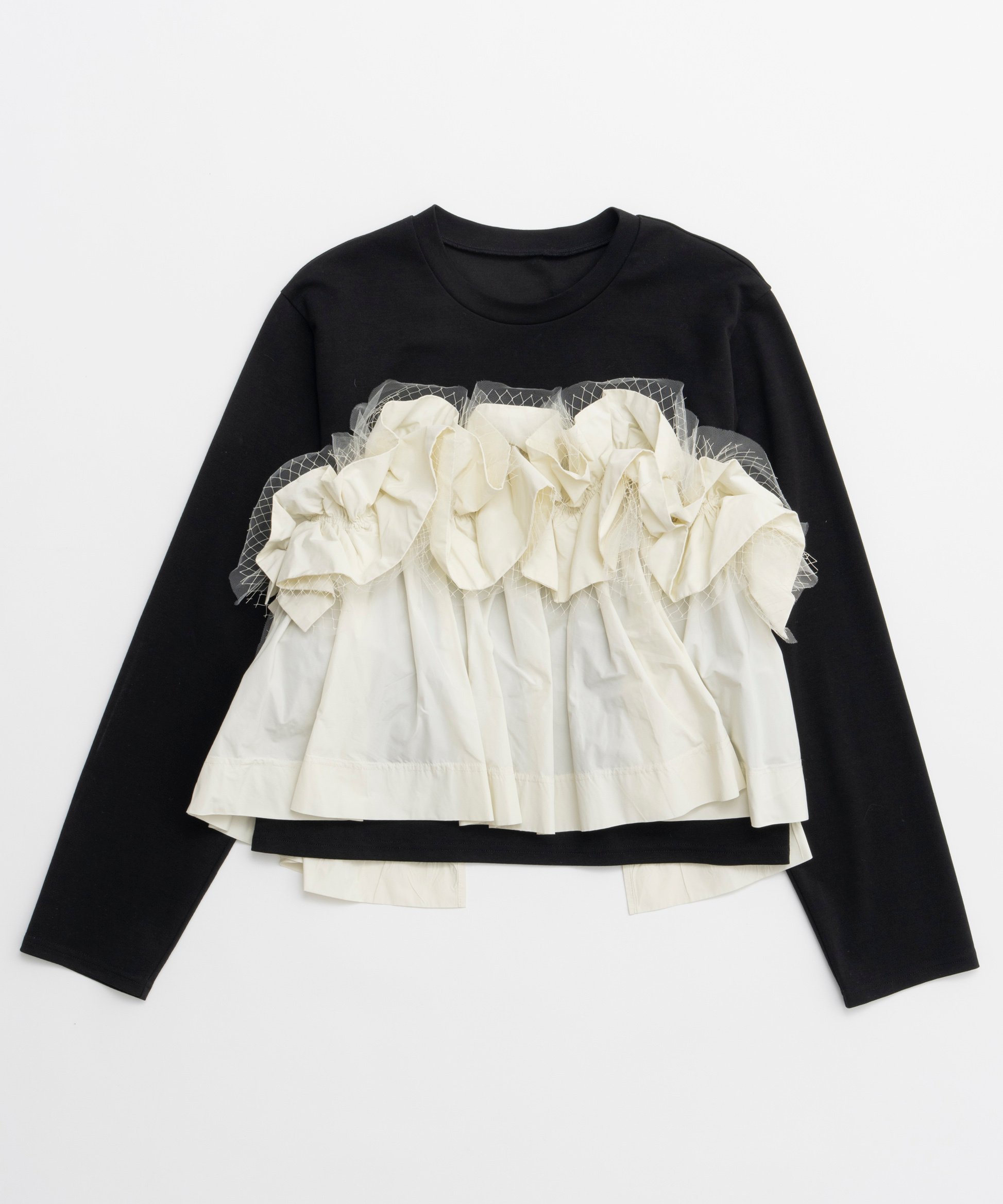 MAISON SPECIAL｜Mixed Fabric Frill Tops | Rakuten Fashion(楽天