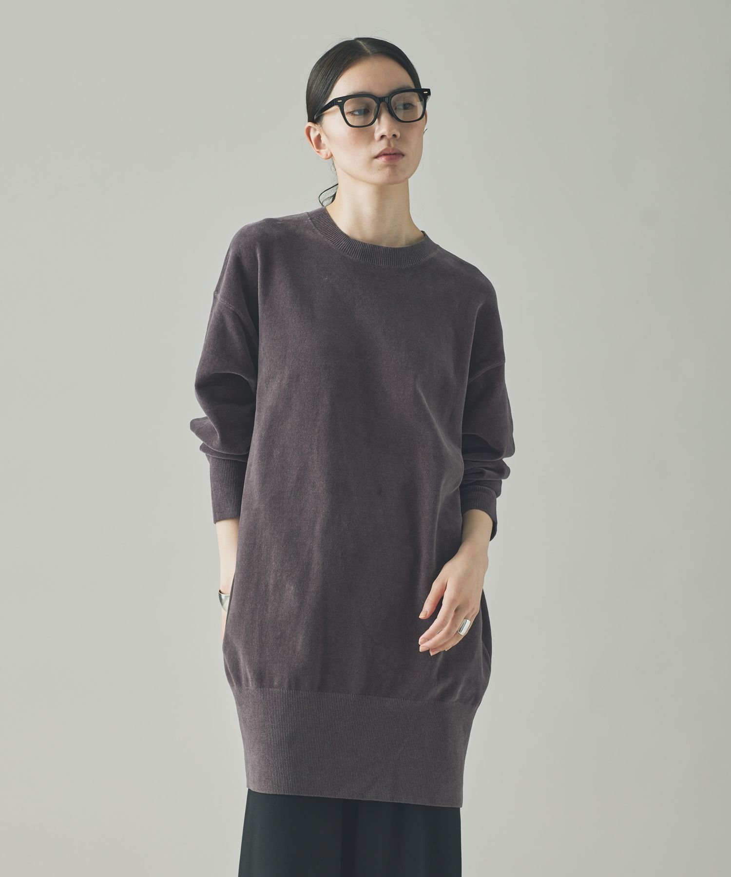 Curensology｜ニットベロアチュニック | Rakuten Fashion(楽天