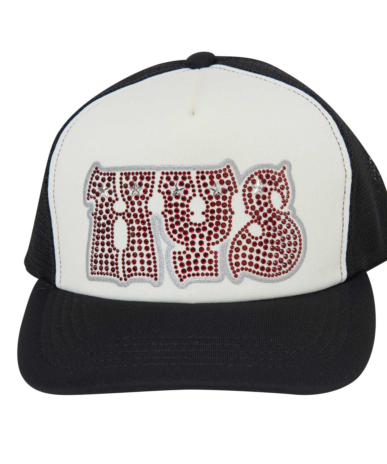 HYSTERIC GLAMOUR｜HYPNOTIZED LOGO ラインストーンメッシュキャップ