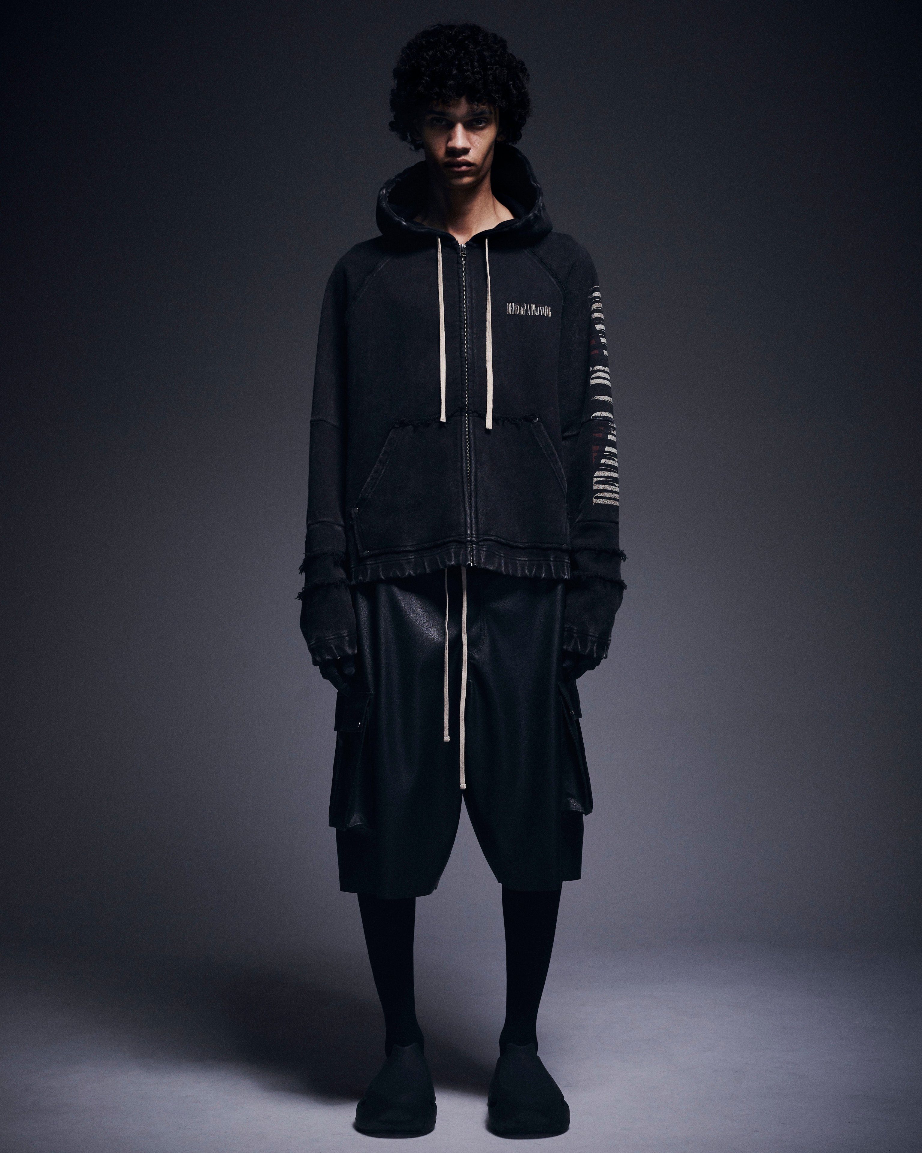 LHP｜DankeSchon/ダンケシェーン/490 CHEMICAL ZIP HOODIE IRONCROSS