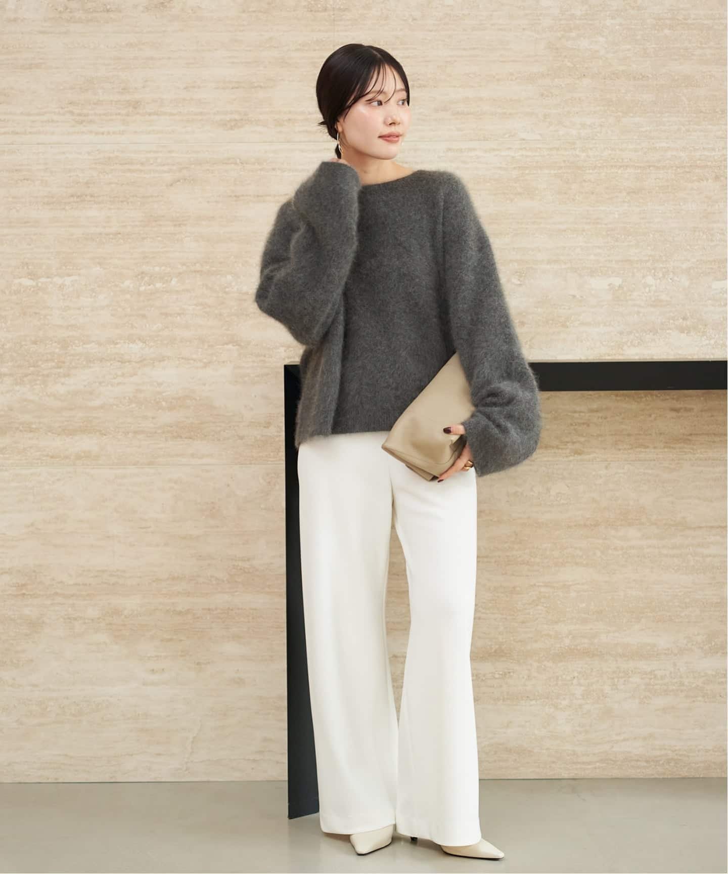 plage｜《一部カラー六本木店・WEB限定》Fur Essential ニット