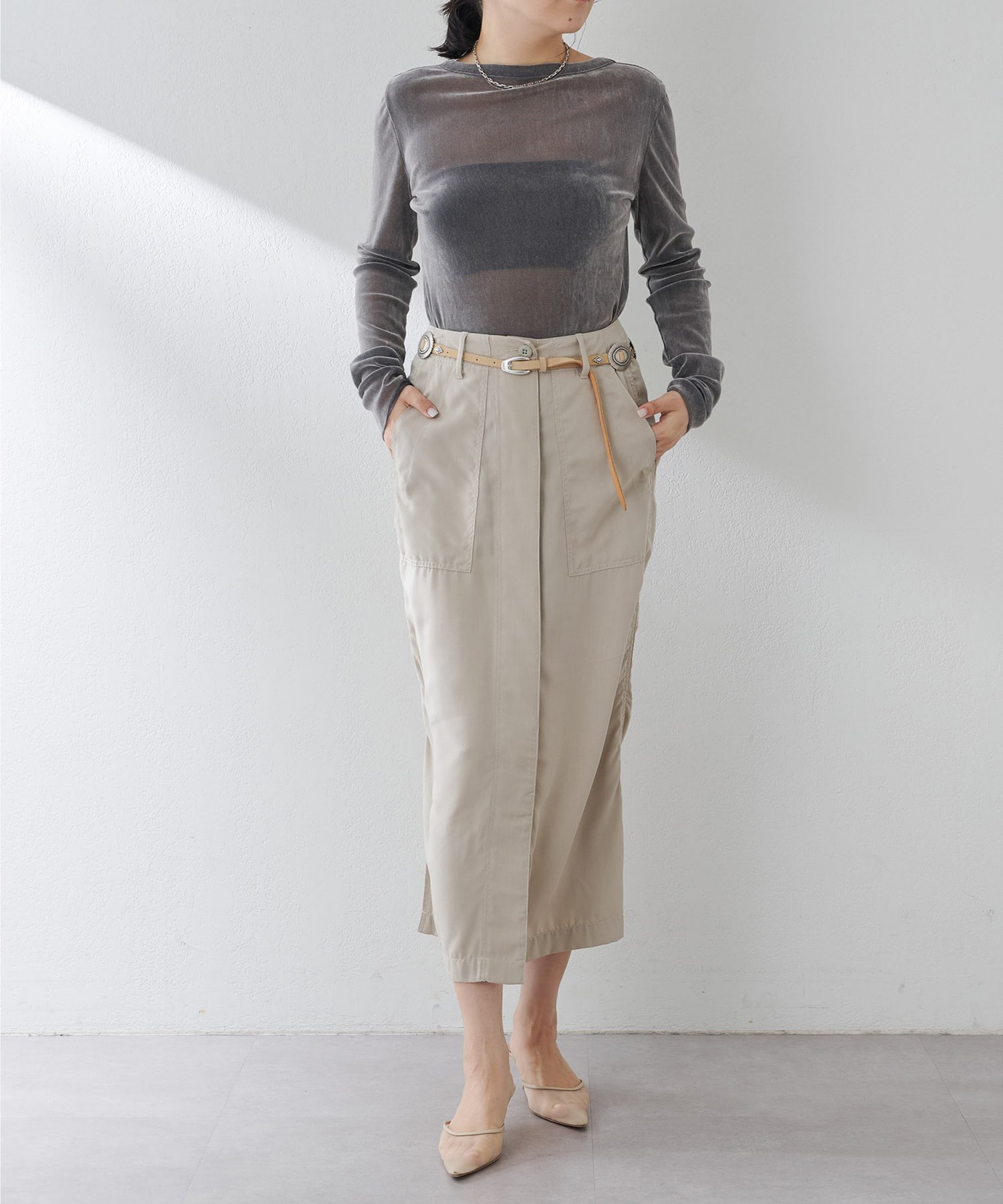 Whim Gazette｜フロッキーバックシャンカットソー | Rakuten Fashion