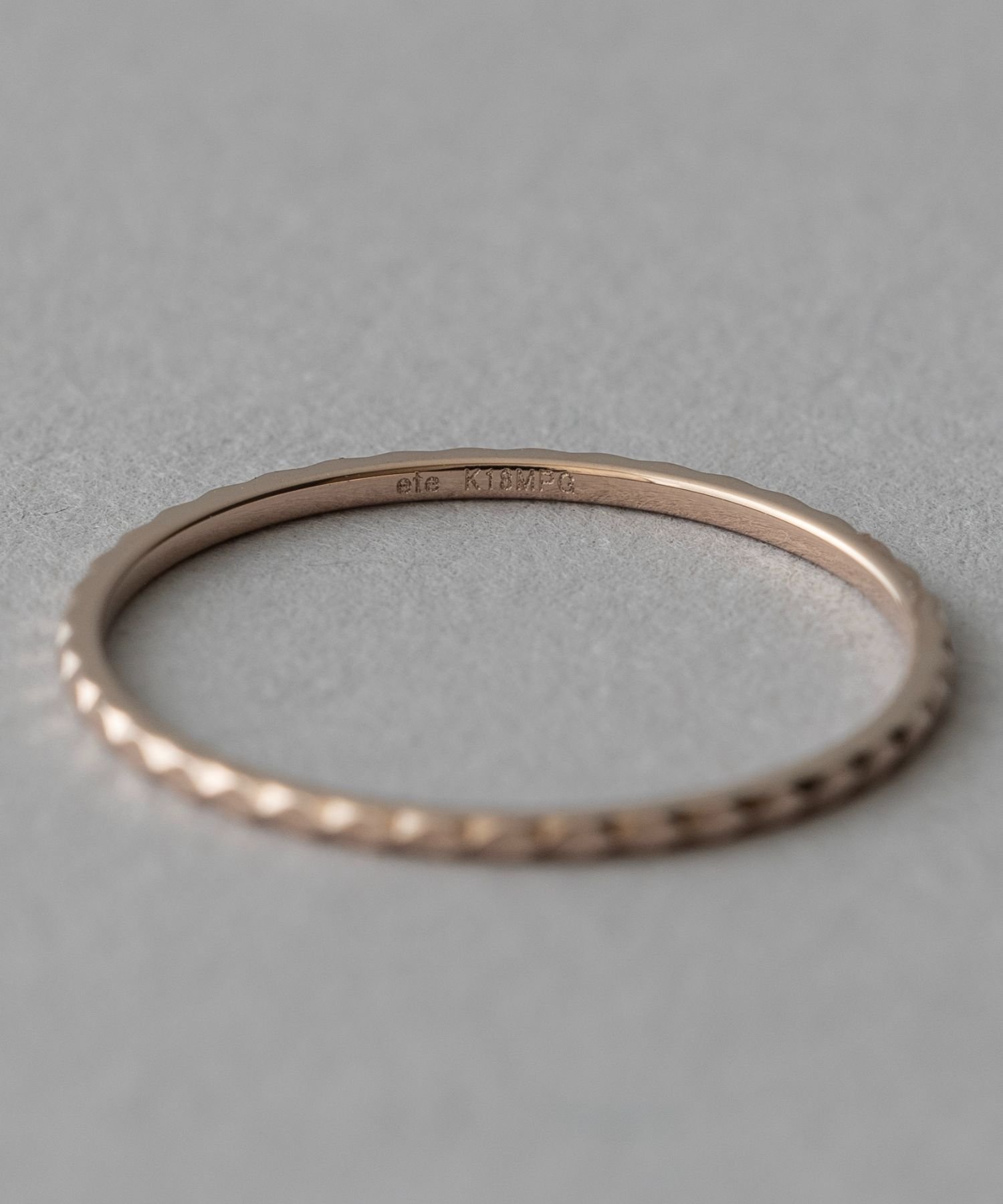 ete｜[クレール]K18MPG スタッズカット リング | Rakuten Fashion(楽天