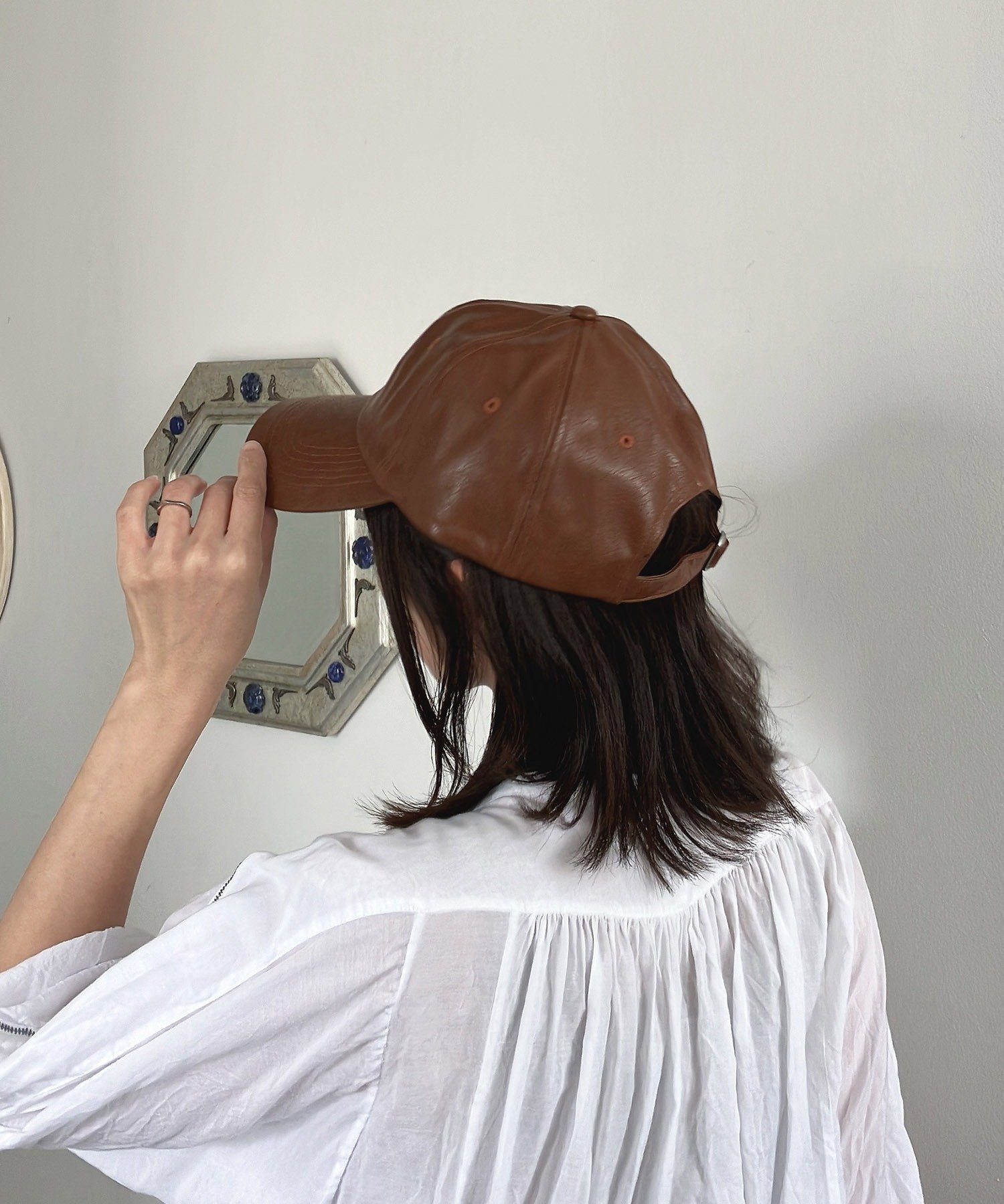 AS KNOW AS plus｜♪フェイクレザーキャップ | Rakuten Fashion(楽天