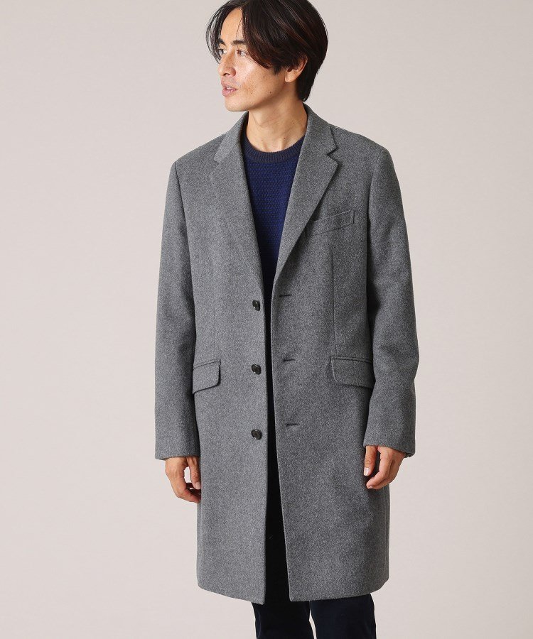 TAKEO KIKUCHI｜ウールカシミヤブレンド チェスターコート | Rakuten
