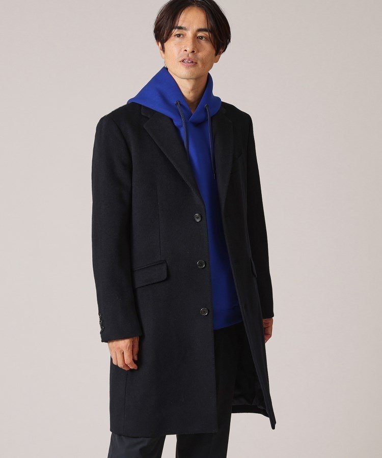 TAKEO KIKUCHI｜ウールカシミヤブレンド チェスターコート | Rakuten