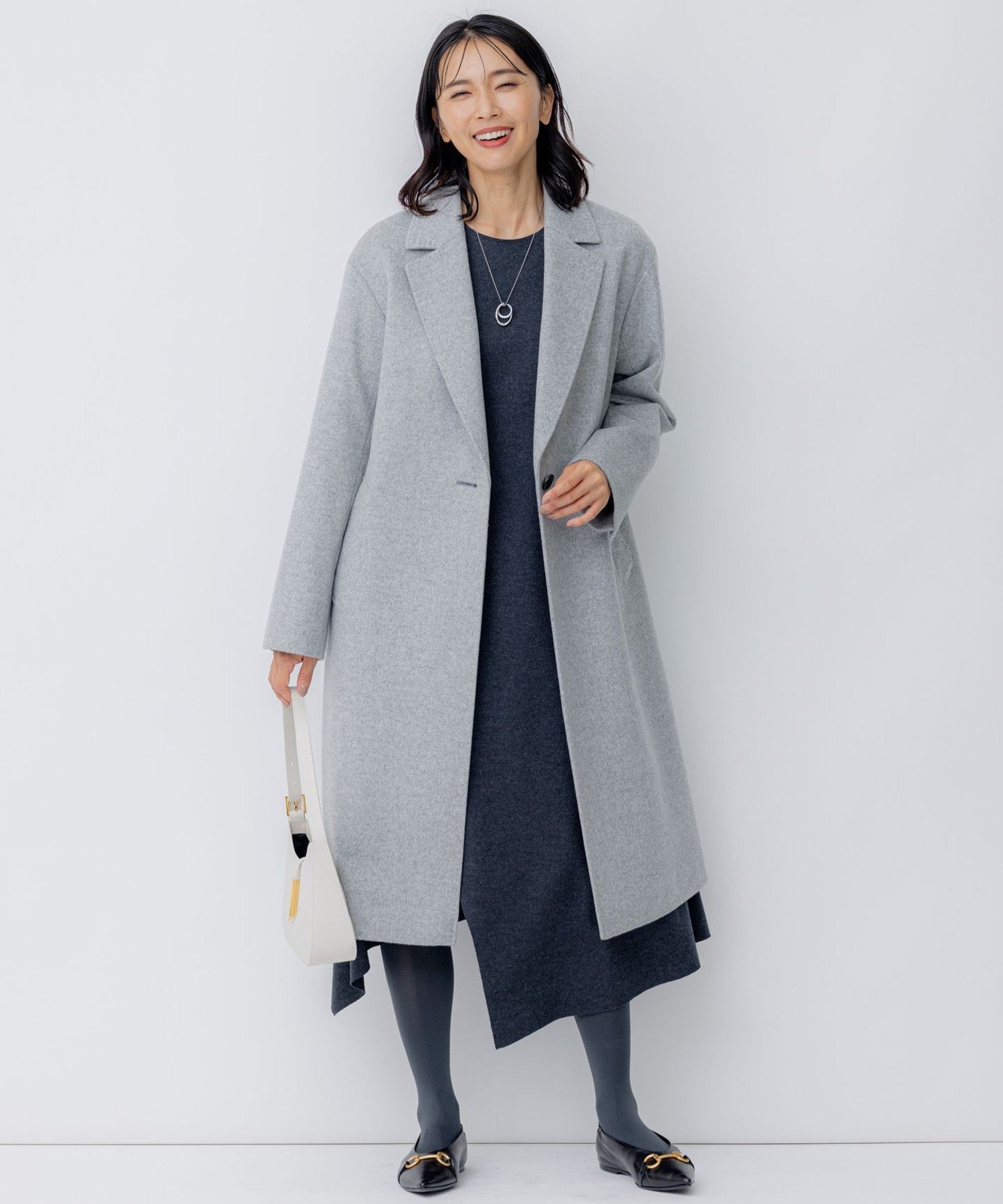 23区｜【滝沢眞規子さん着用】ウールカシミヤビーバー チェスター