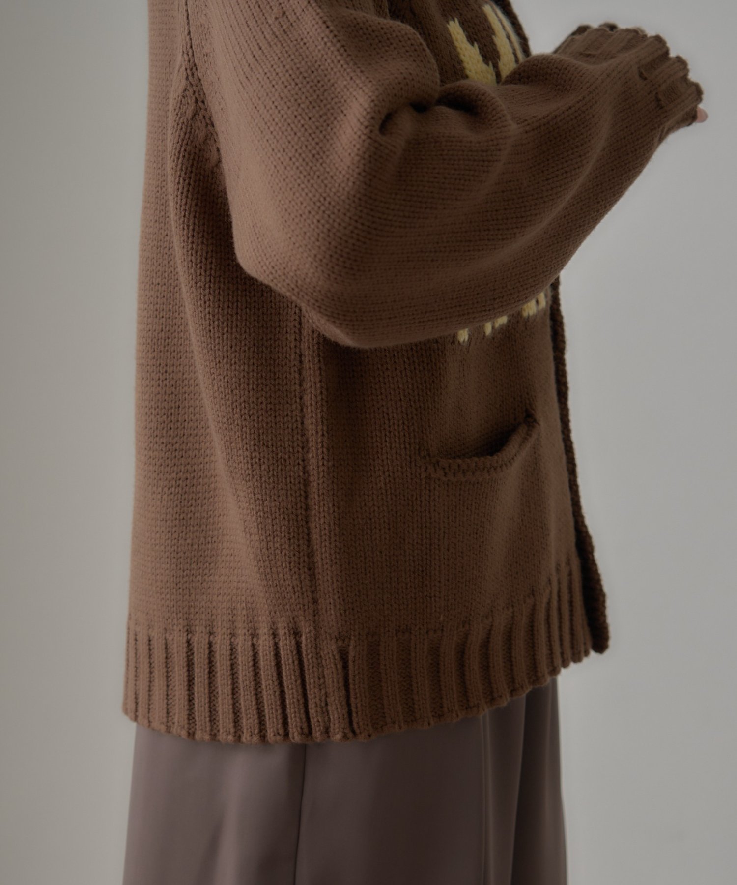 CIAOPANIC TYPY｜【UNISEX】ロゴショールカラーニットカーディガン