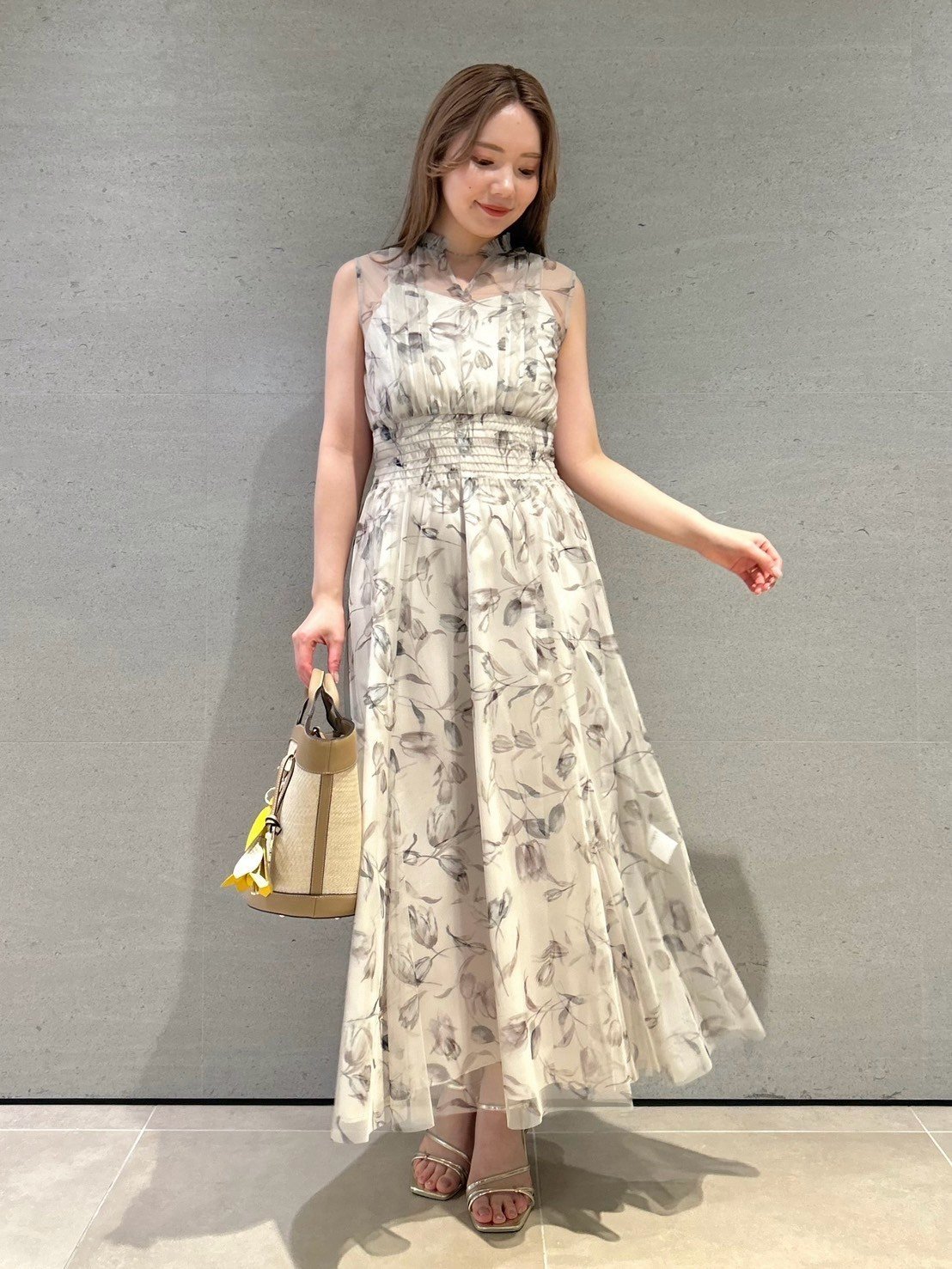 CELFORD｜レイヤードフラワープリントワンピース | Rakuten Fashion