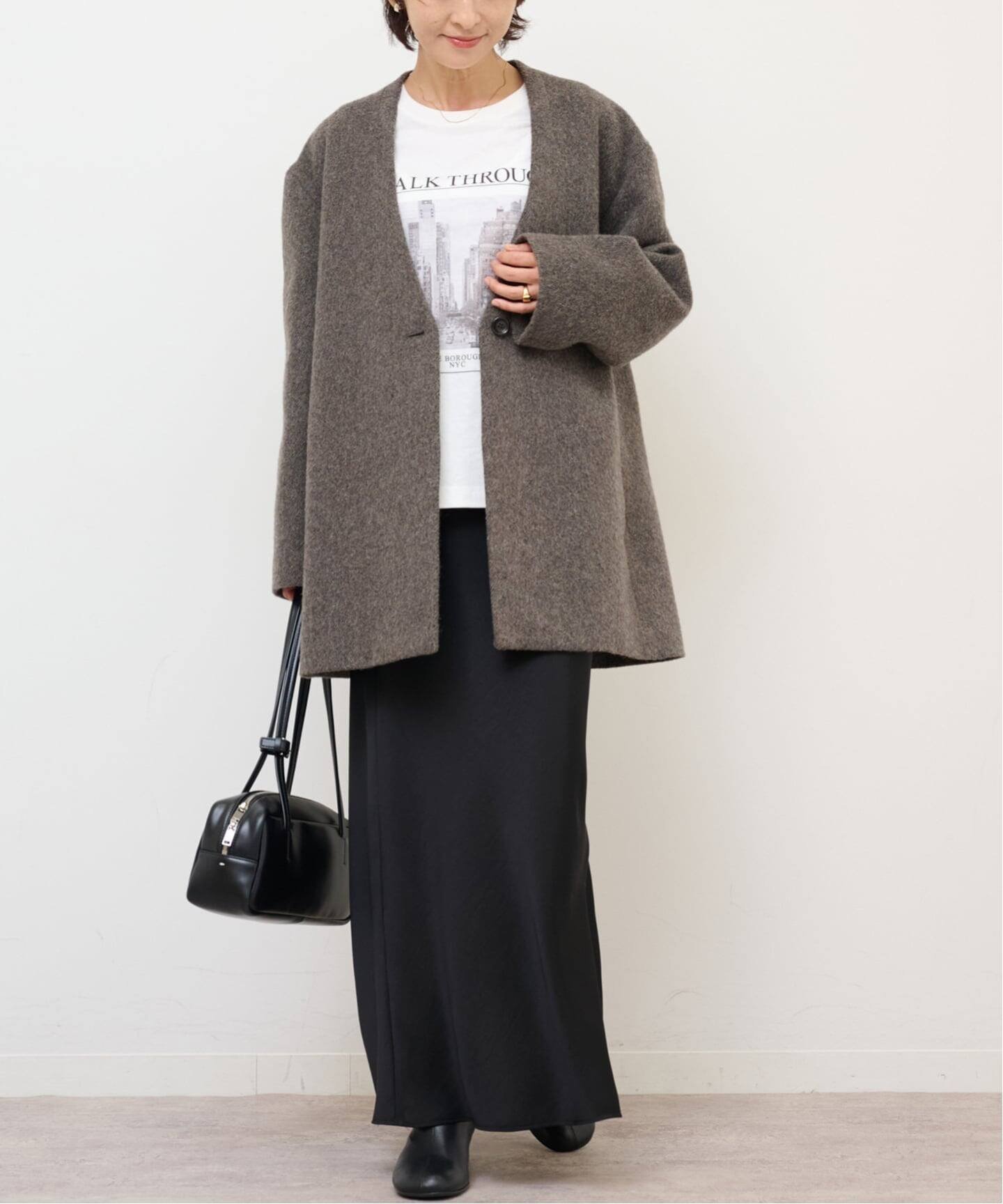 JOURNAL STANDARD relume｜尾州ウールシャギージャケットコート