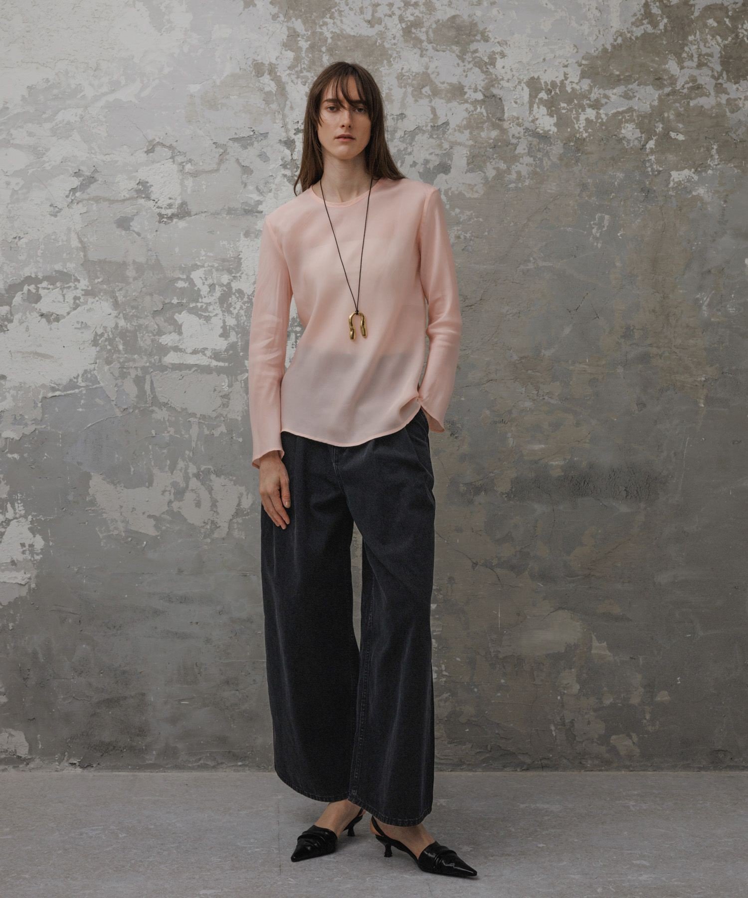 ADAM ET ROPE'｜【EMOELLE】・【サステナブル】ドレスデニムパンツ