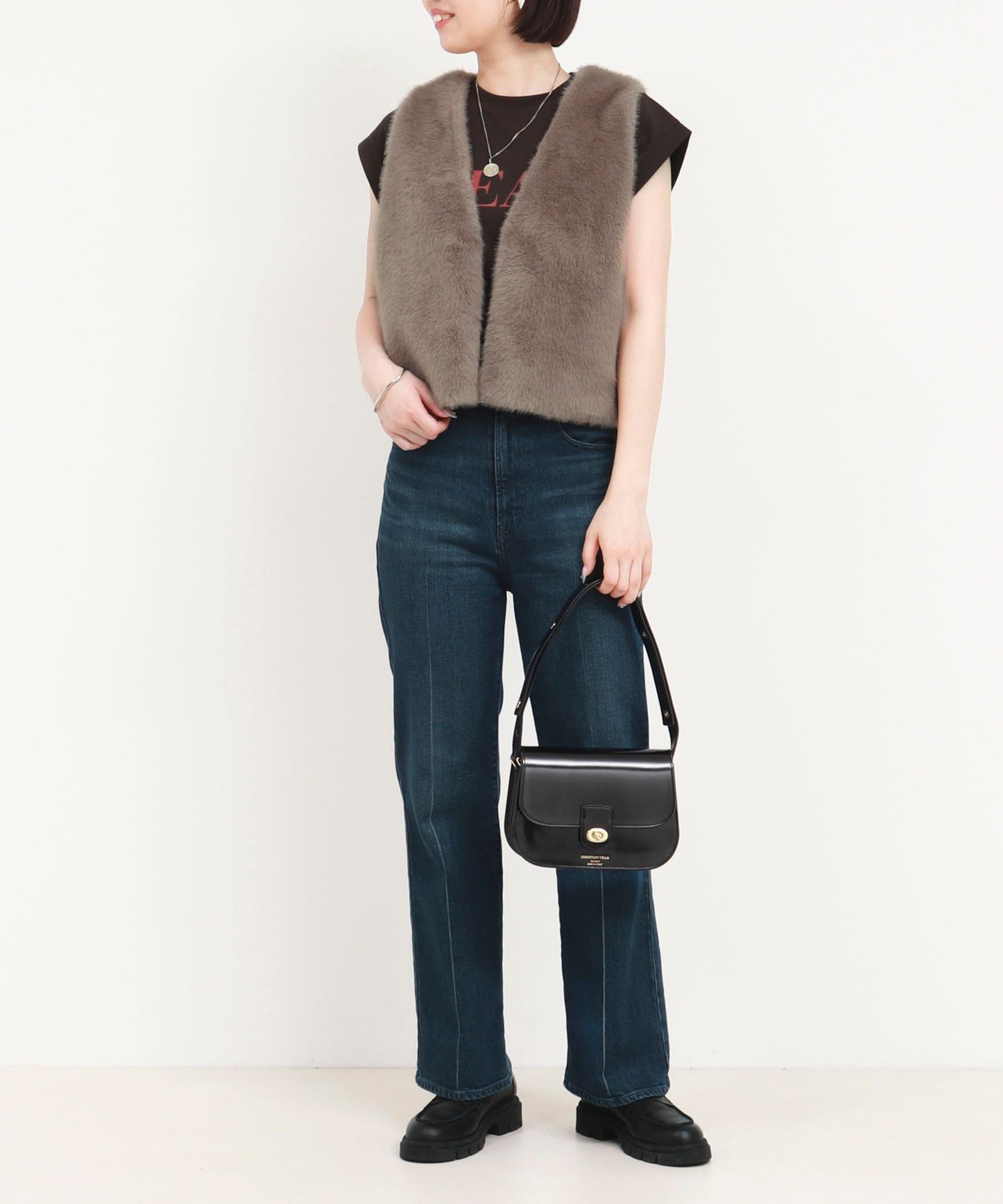 NOLLEY'S｜フェイクミンクファーベスト | Rakuten Fashion(楽天